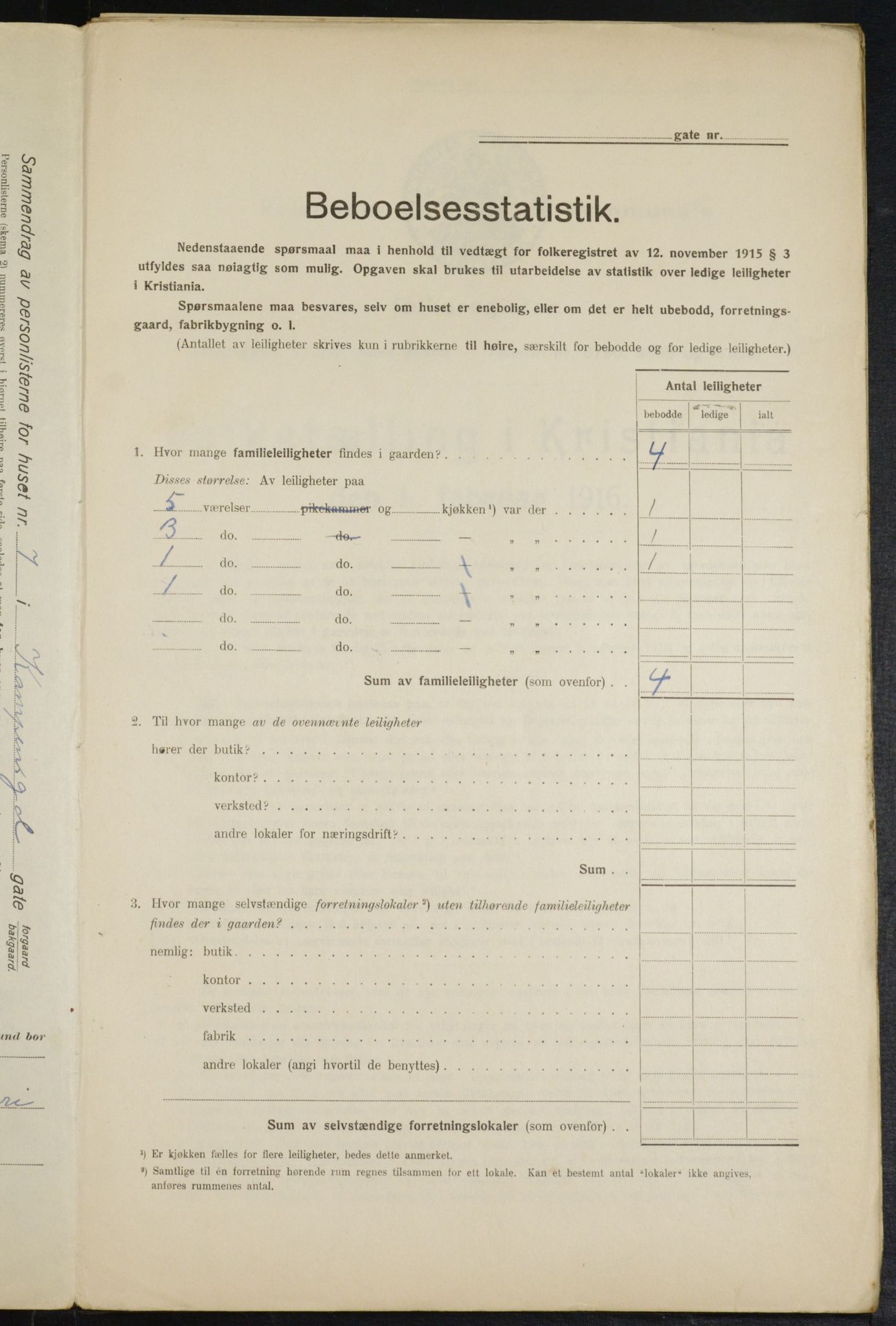 OBA, Municipal Census 1916 for Kristiania, 1916, p. 48849