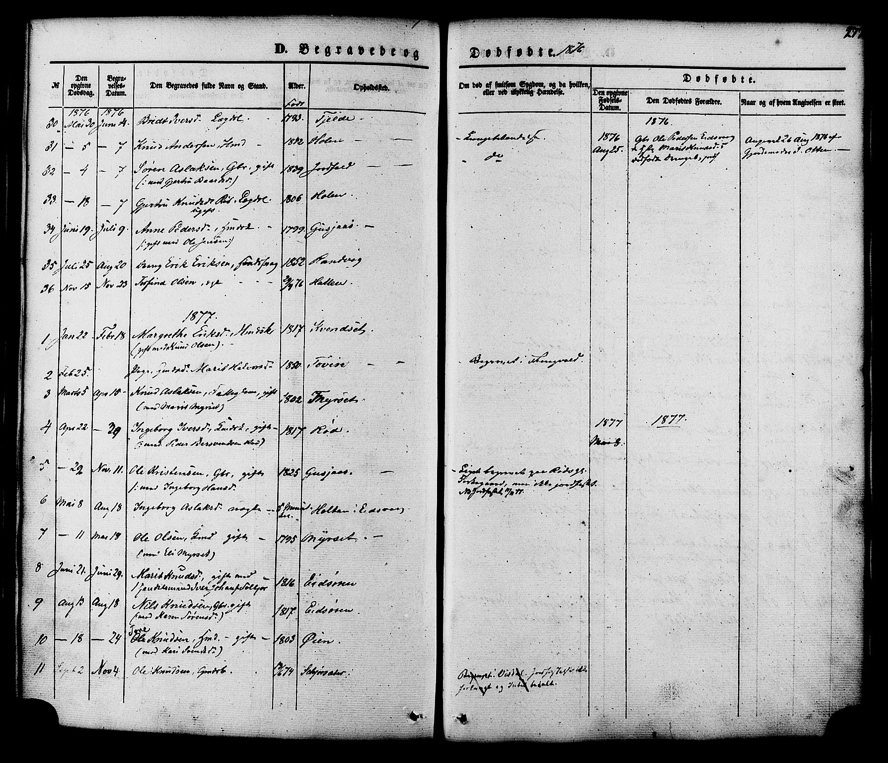 Ministerialprotokoller, klokkerbøker og fødselsregistre - Møre og Romsdal, SAT/A-1454/551/L0625: Parish register (official) no. 551A05, 1846-1879, p. 277