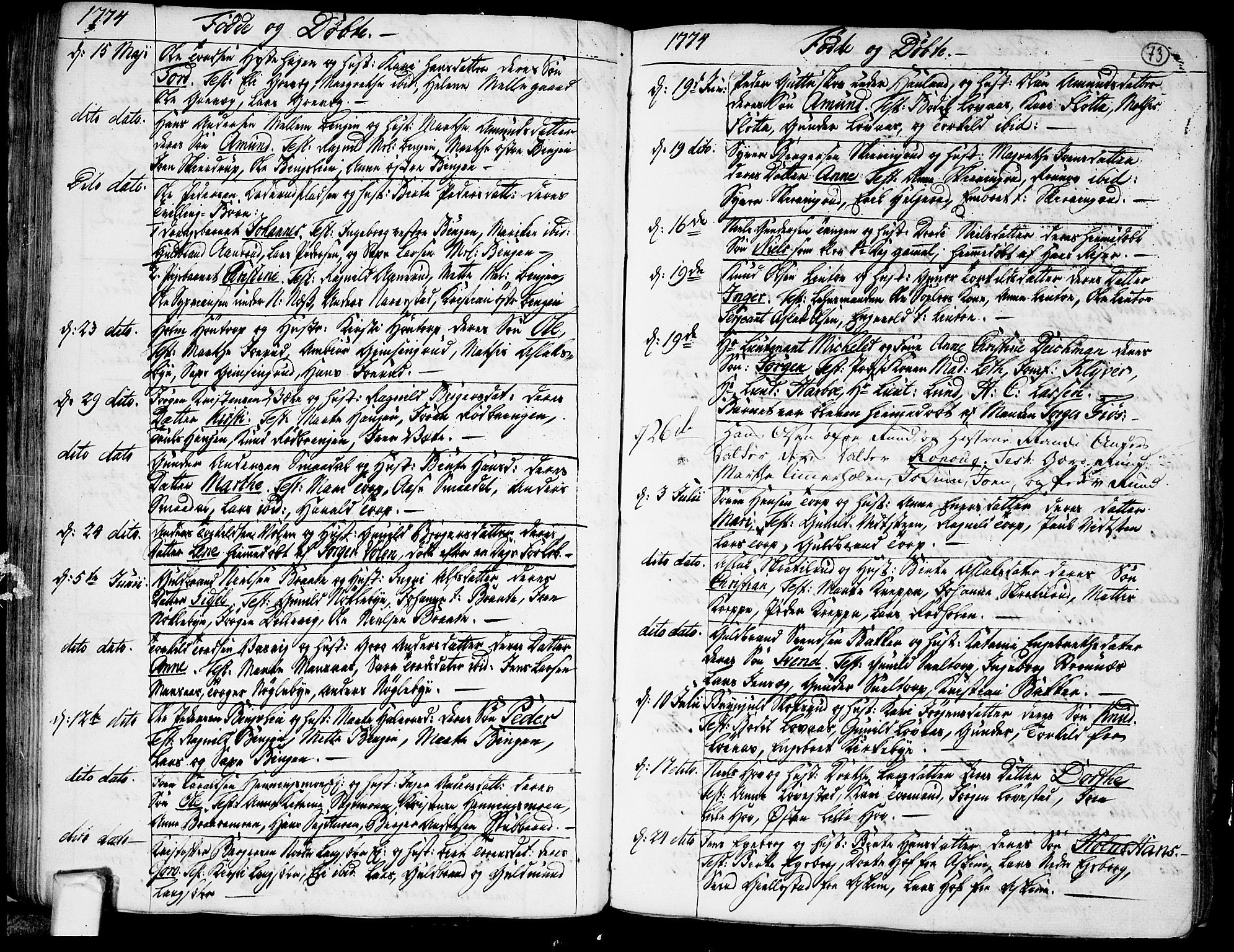 Trøgstad prestekontor Kirkebøker, AV/SAO-A-10925/F/Fa/L0004: Parish register (official) no. I 4, 1750-1784, p. 73