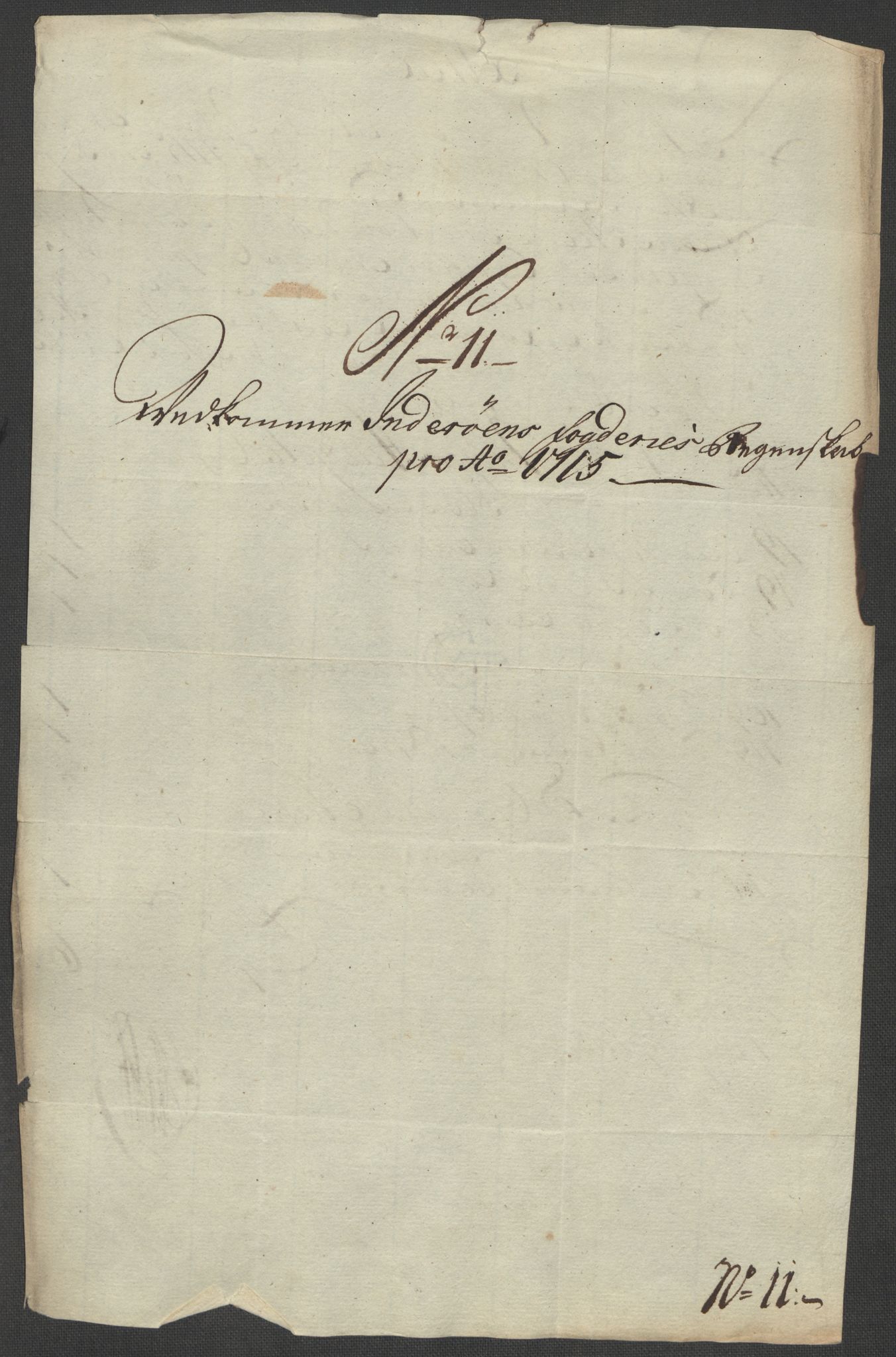 Rentekammeret inntil 1814, Reviderte regnskaper, Fogderegnskap, AV/RA-EA-4092/R63/L4323: Fogderegnskap Inderøy, 1715, p. 191