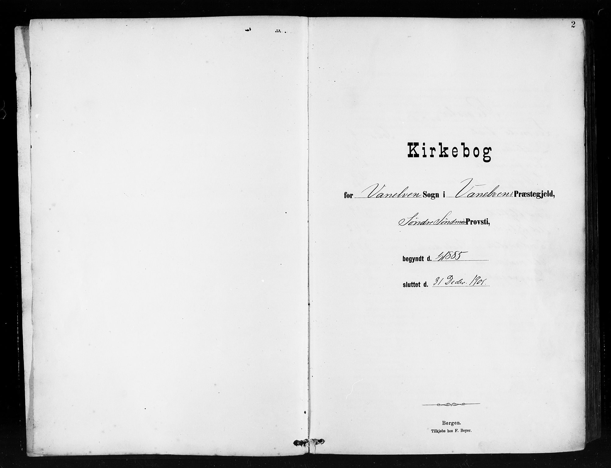 Ministerialprotokoller, klokkerbøker og fødselsregistre - Møre og Romsdal, AV/SAT-A-1454/501/L0008: Parish register (official) no. 501A08, 1885-1901, p. 2