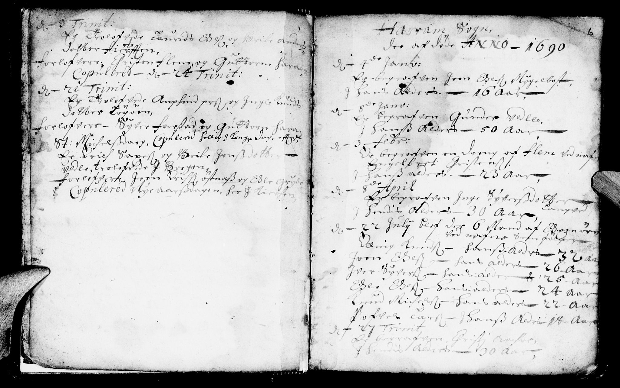 Ministerialprotokoller, klokkerbøker og fødselsregistre - Møre og Romsdal, AV/SAT-A-1454/536/L0491: Parish register (official) no. 536A01 /1, 1689-1737, p. 6