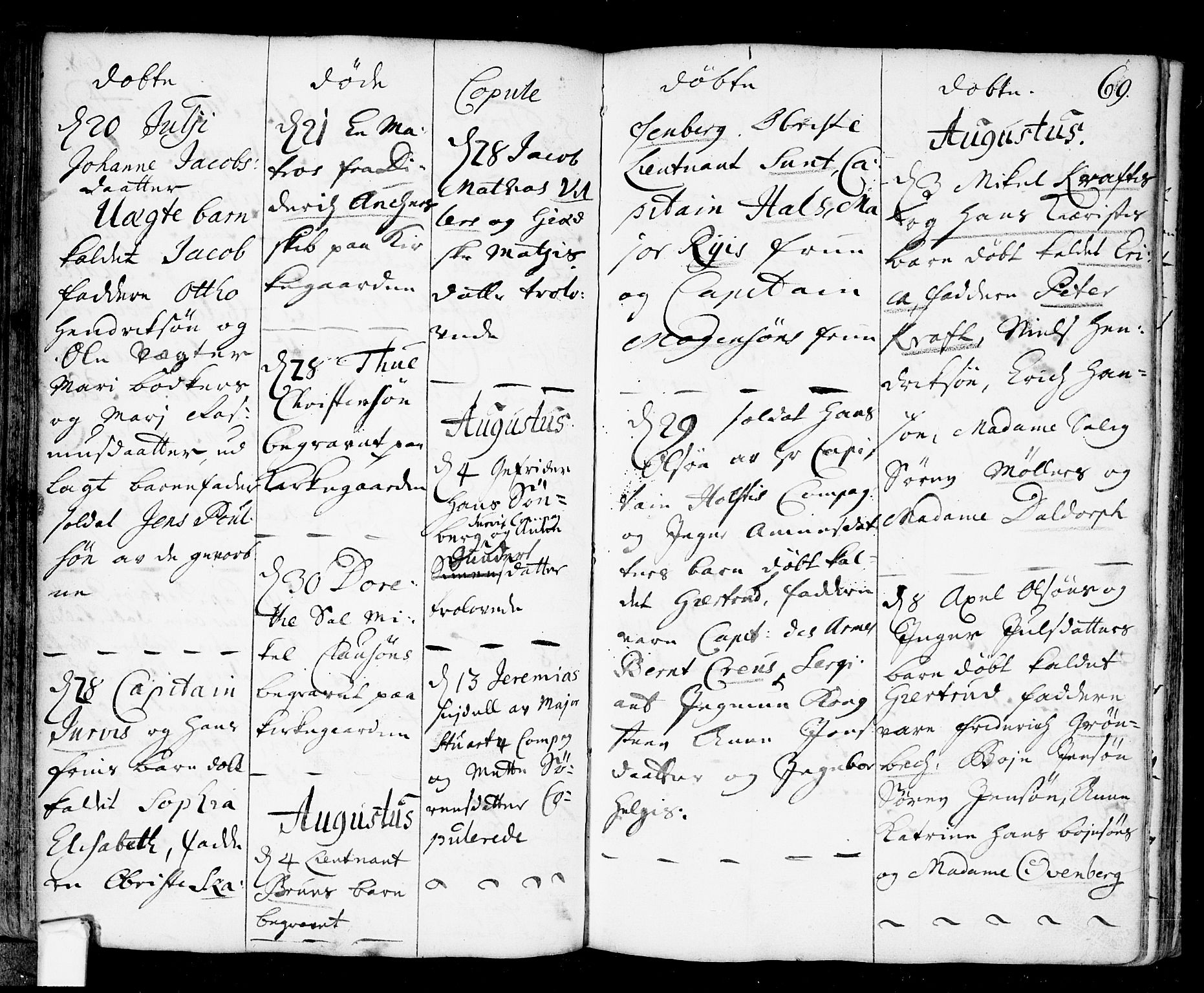 Fredrikstad prestekontor Kirkebøker, AV/SAO-A-11082/F/Fa/L0001: Parish register (official) no. 1, 1717-1731, p. 69