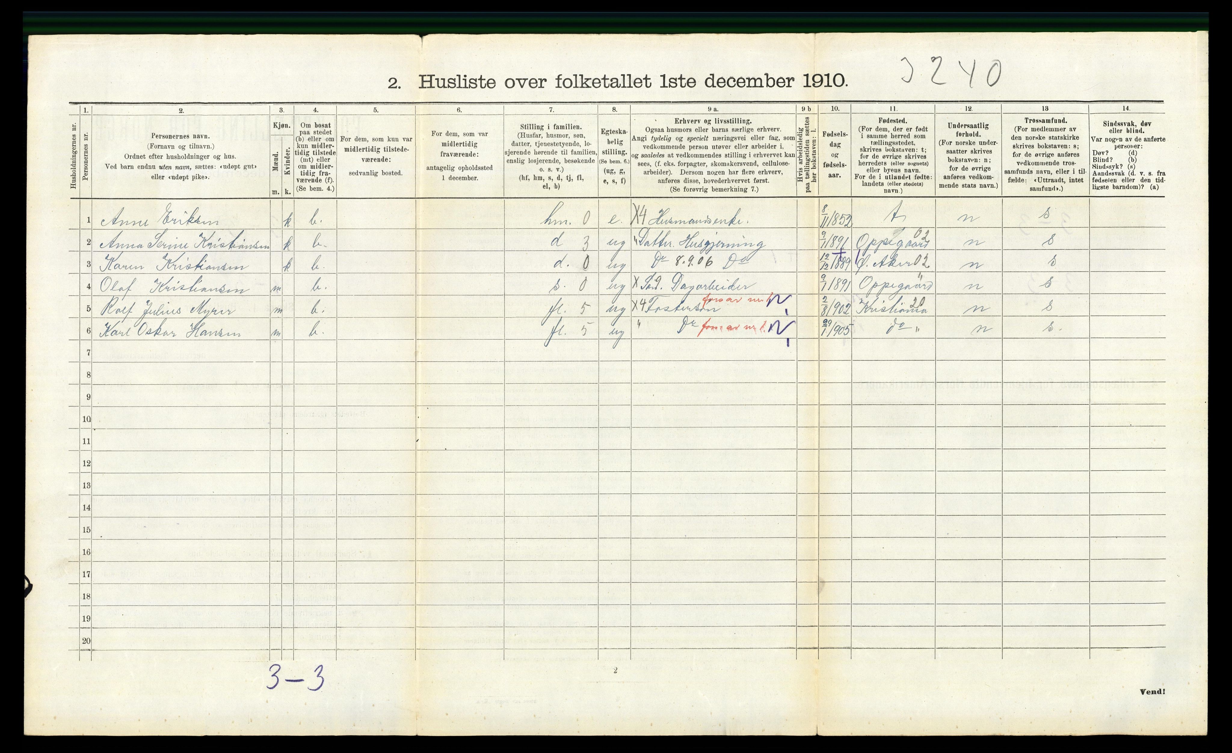 RA, 1910 census for Kråkstad, 1910, p. 1080