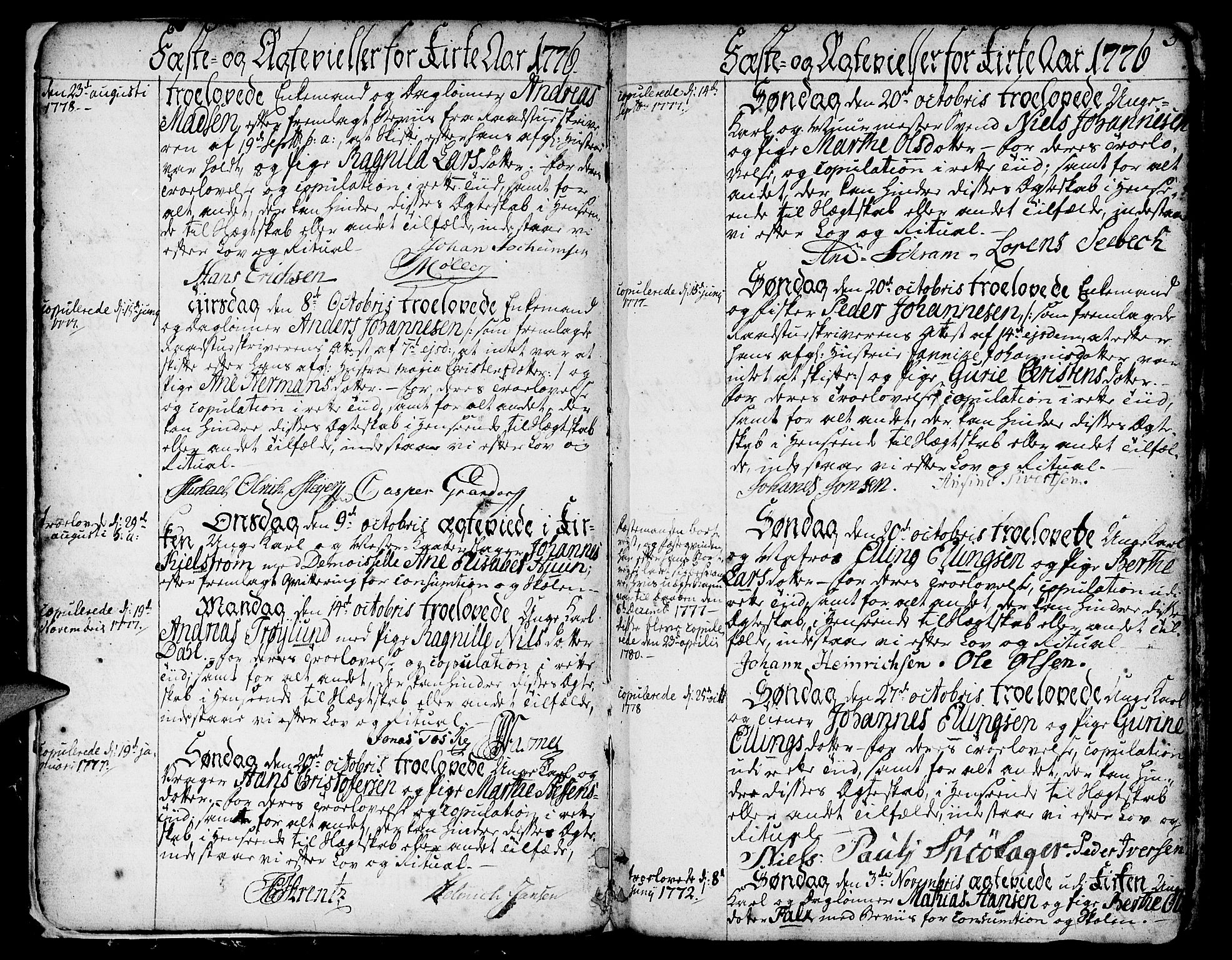 Nykirken Sokneprestembete, SAB/A-77101/H/Haa/L0008: Parish register (official) no. A 8, 1776-1814, p. 5