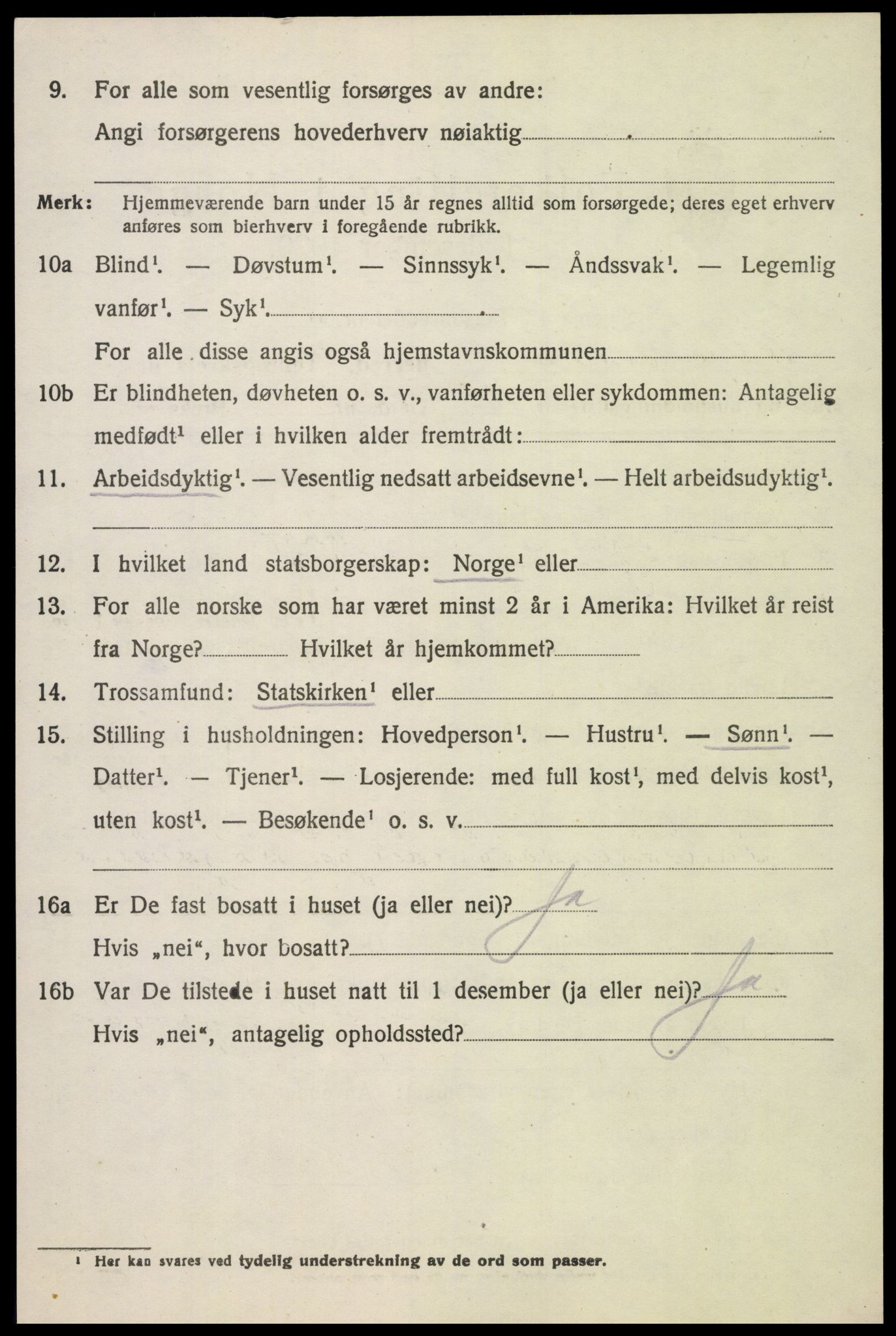 SAH, 1920 census for Østre Toten, 1920, p. 6101