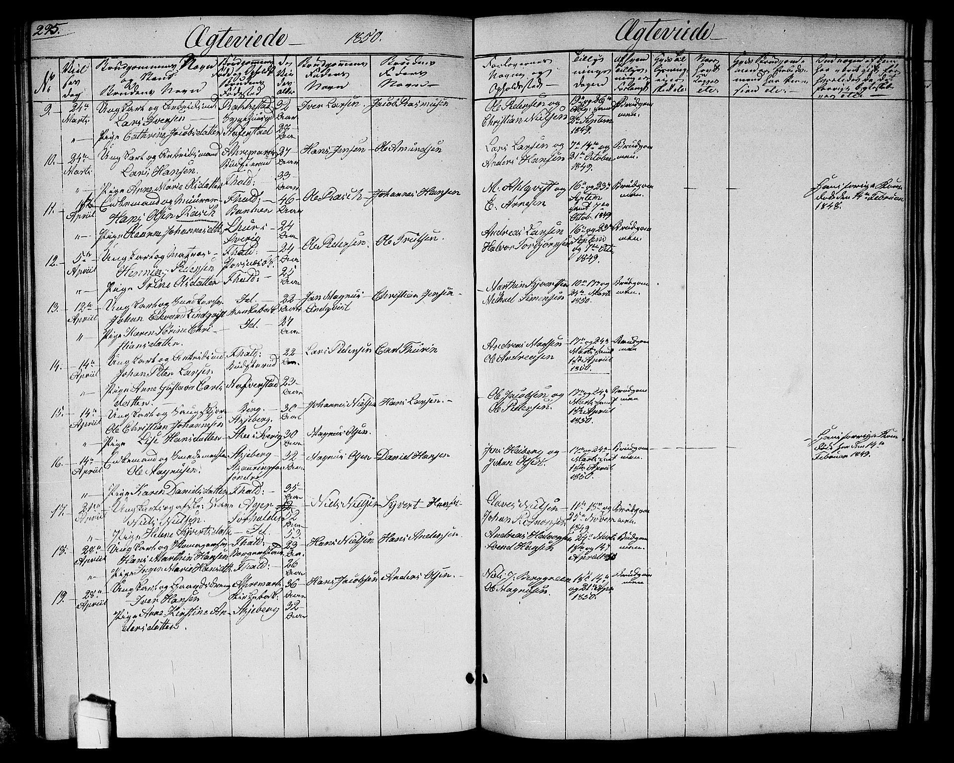 Halden prestekontor Kirkebøker, SAO/A-10909/G/Ga/L0004: Parish register (copy) no. 4, 1845-1854, p. 295
