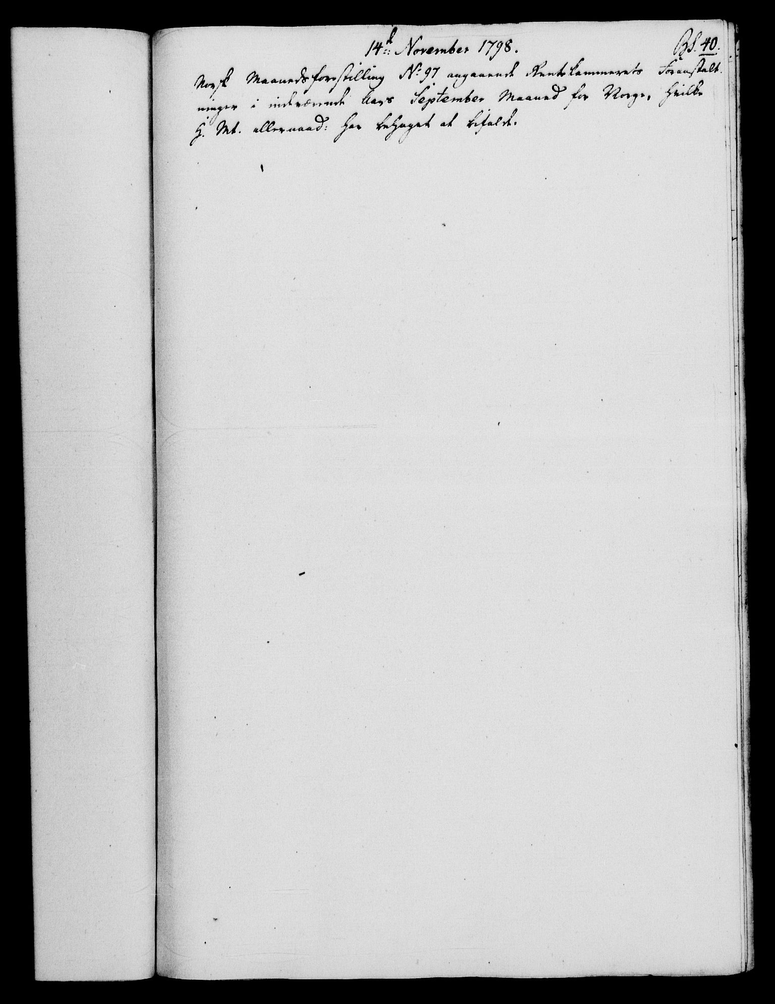 Rentekammeret, Renteskriverkontorene, RA/EA-3115/M/Mf/Mfb/L0003: Relasjons- og resolusjonsprotokoll med register (merket RK 54.9), 1796-1798