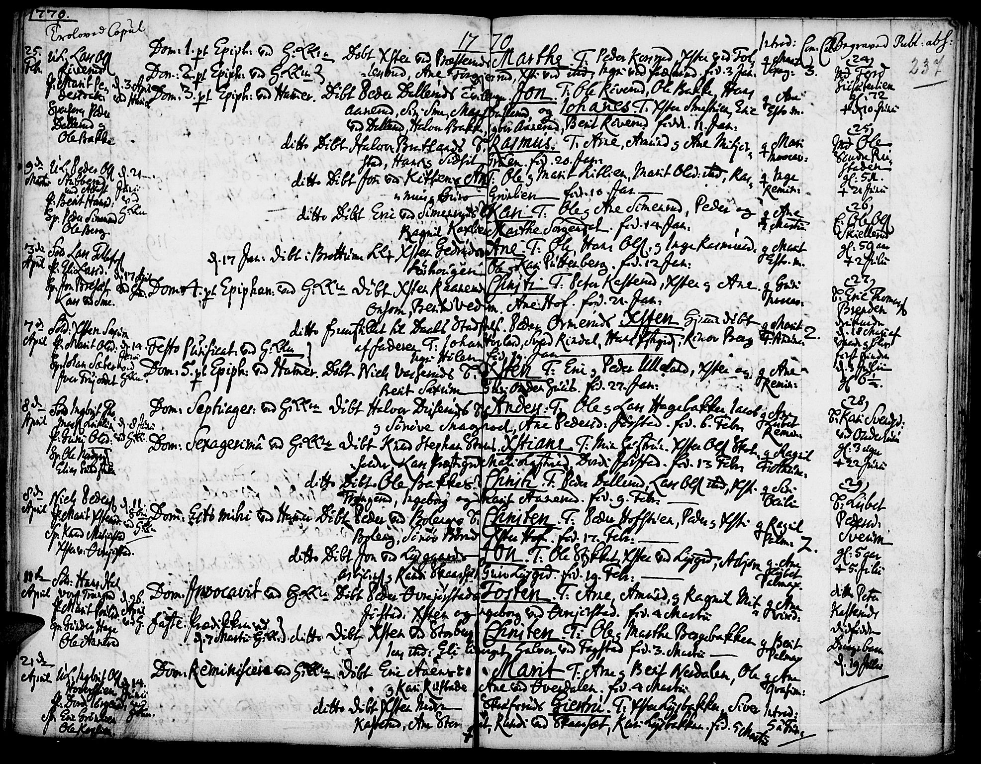 Fåberg prestekontor, SAH/PREST-086/H/Ha/Haa/L0001: Parish register (official) no. 1, 1727-1775, p. 237