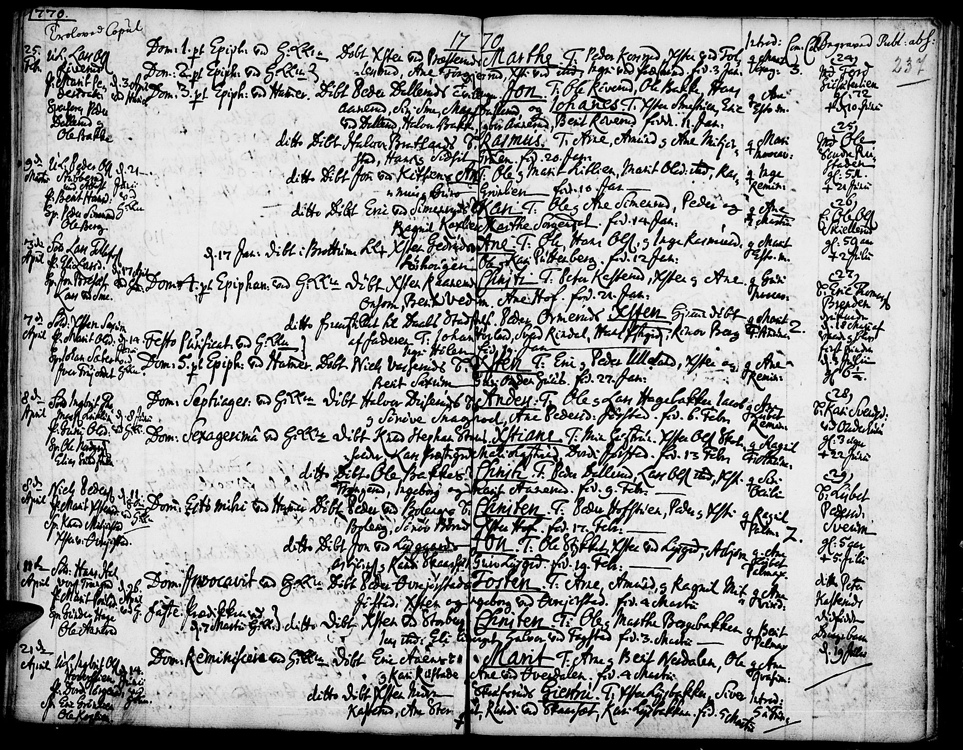 Fåberg prestekontor, AV/SAH-PREST-086/H/Ha/Haa/L0001: Parish register (official) no. 1, 1727-1775, p. 237