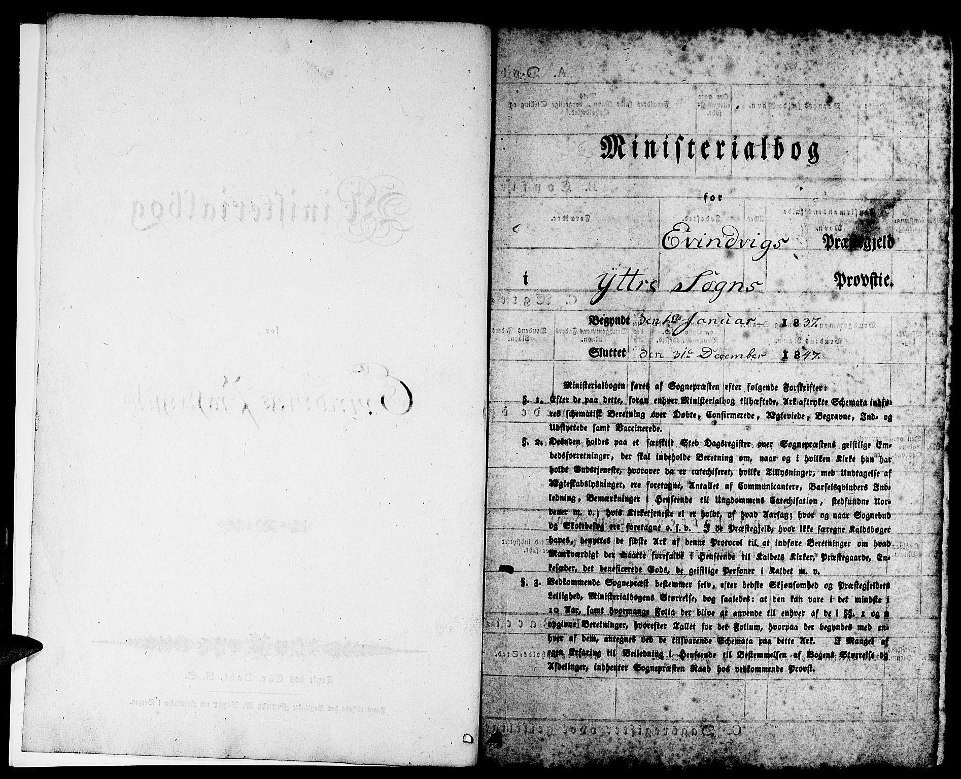 Gulen sokneprestembete, SAB/A-80201/H/Haa/Haaa/L0020: Parish register (official) no. A 20, 1837-1847
