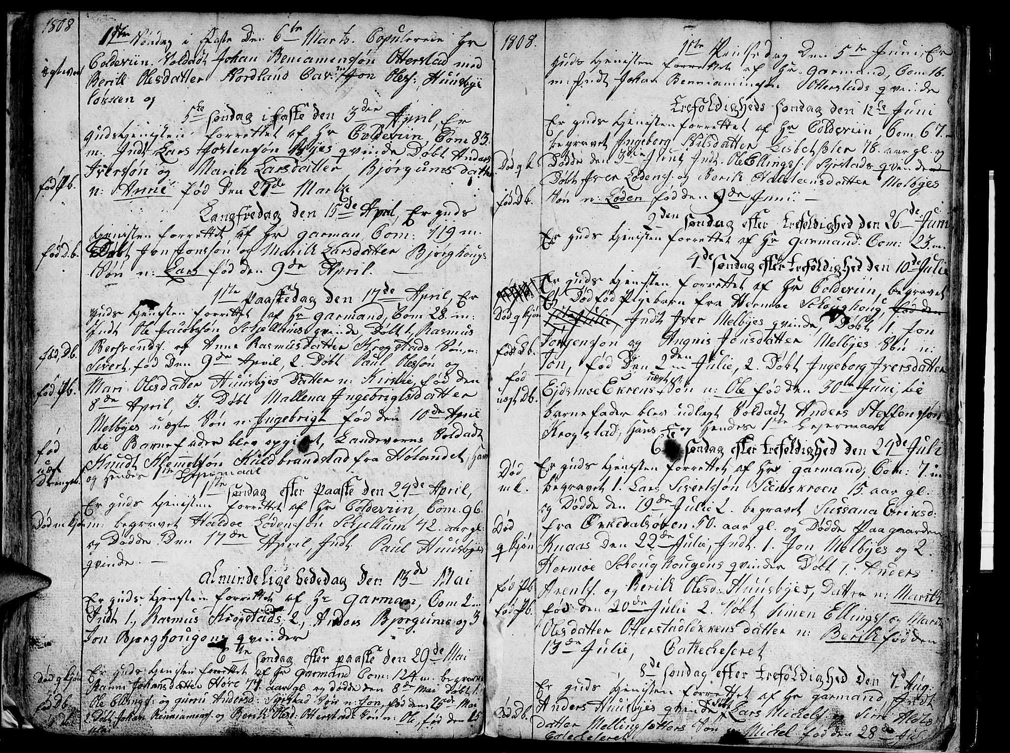 Ministerialprotokoller, klokkerbøker og fødselsregistre - Sør-Trøndelag, AV/SAT-A-1456/667/L0794: Parish register (official) no. 667A02, 1791-1816