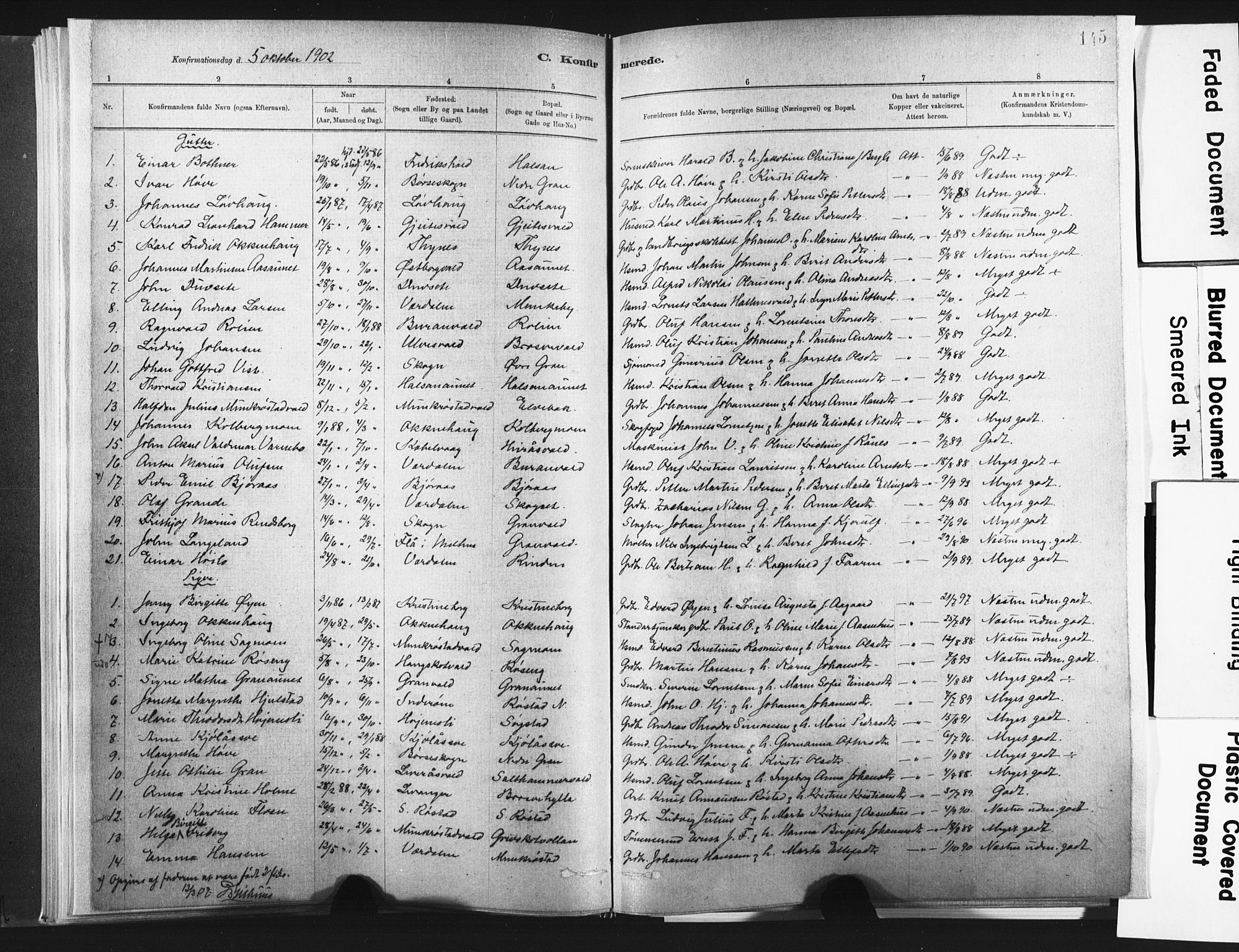 Ministerialprotokoller, klokkerbøker og fødselsregistre - Nord-Trøndelag, SAT/A-1458/721/L0207: Parish register (official) no. 721A02, 1880-1911, p. 145