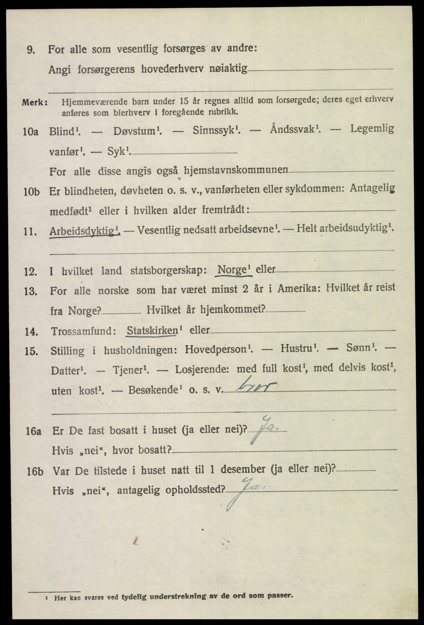 SAH, 1920 census for Romedal, 1920, p. 5636