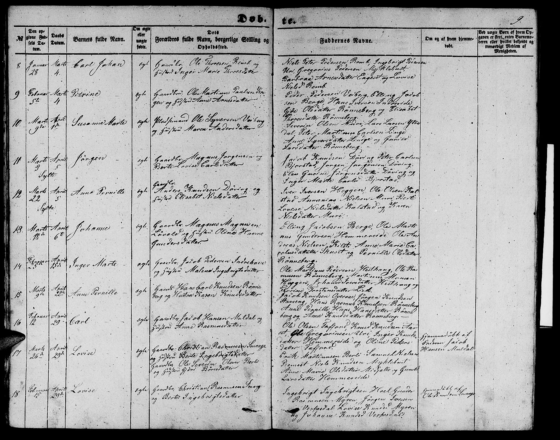 Ministerialprotokoller, klokkerbøker og fødselsregistre - Møre og Romsdal, AV/SAT-A-1454/519/L0261: Parish register (copy) no. 519C02, 1854-1867, p. 9