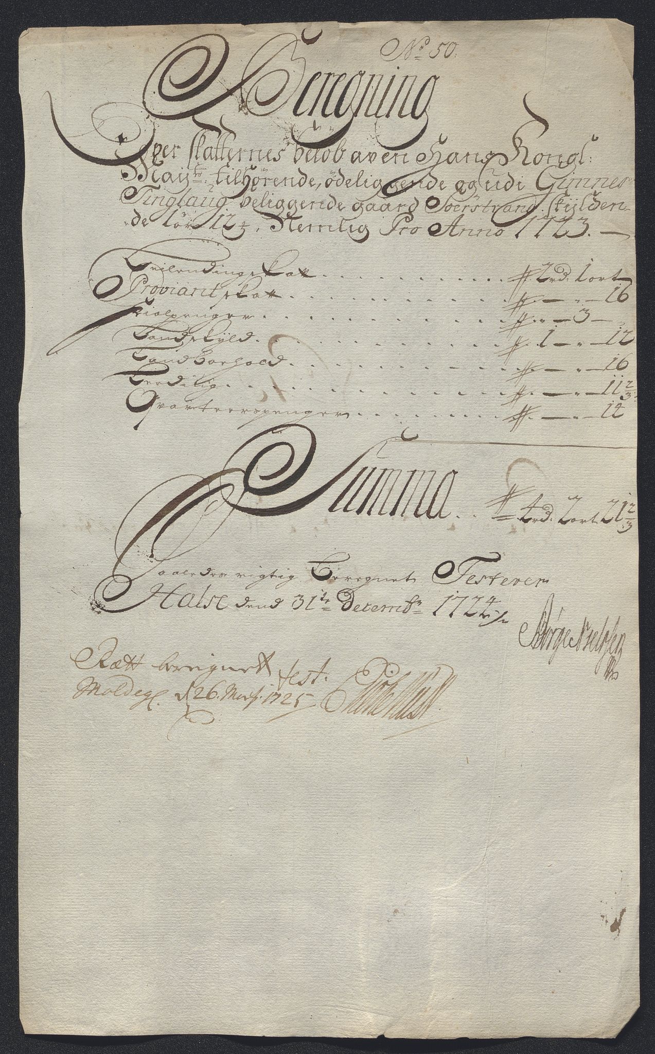 Rentekammeret inntil 1814, Reviderte regnskaper, Fogderegnskap, RA/EA-4092/R56/L3757: Fogderegnskap Nordmøre, 1724, p. 300