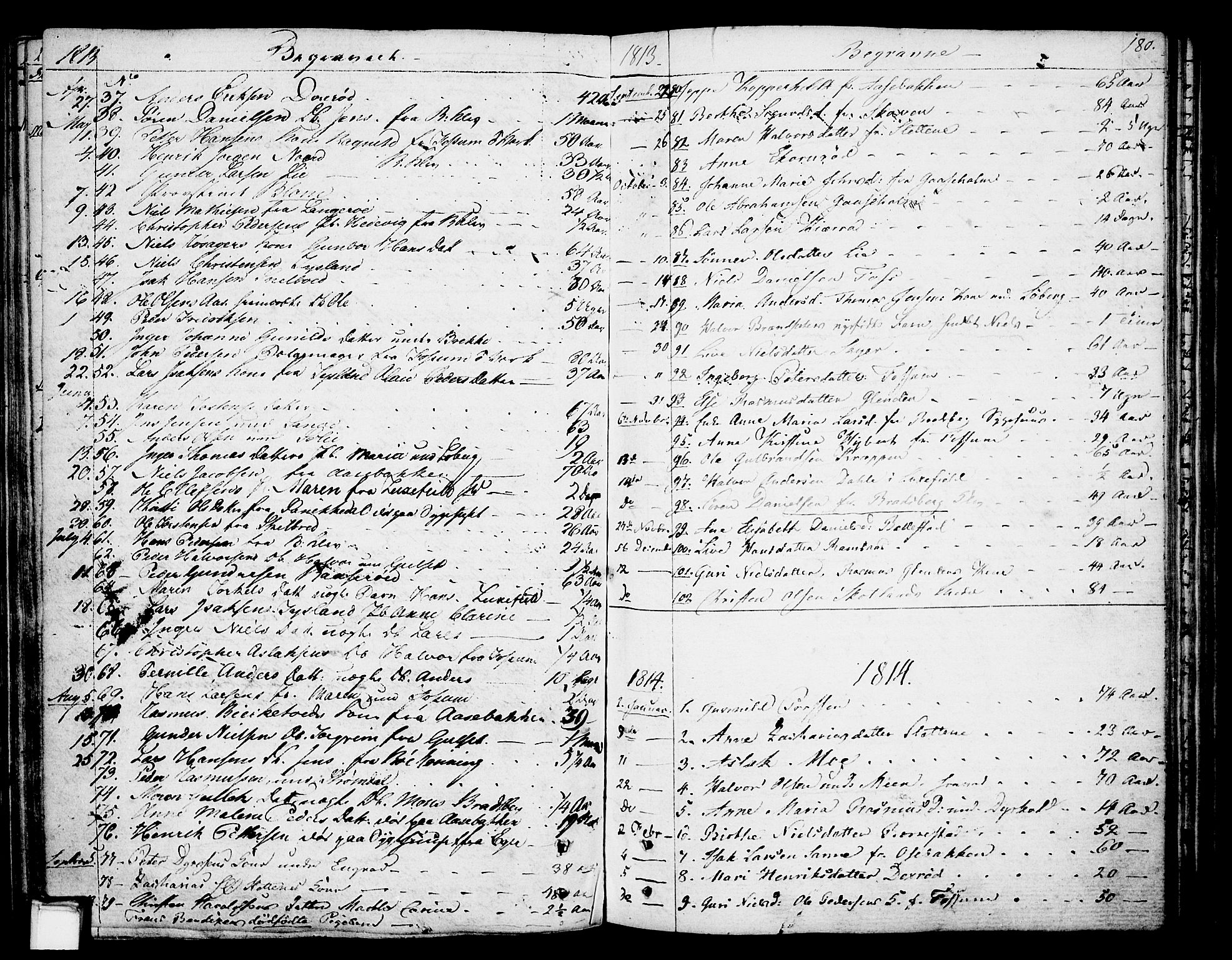Gjerpen kirkebøker, SAKO/A-265/F/Fa/L0003: Parish register (official) no. I 3, 1796-1814, p. 180