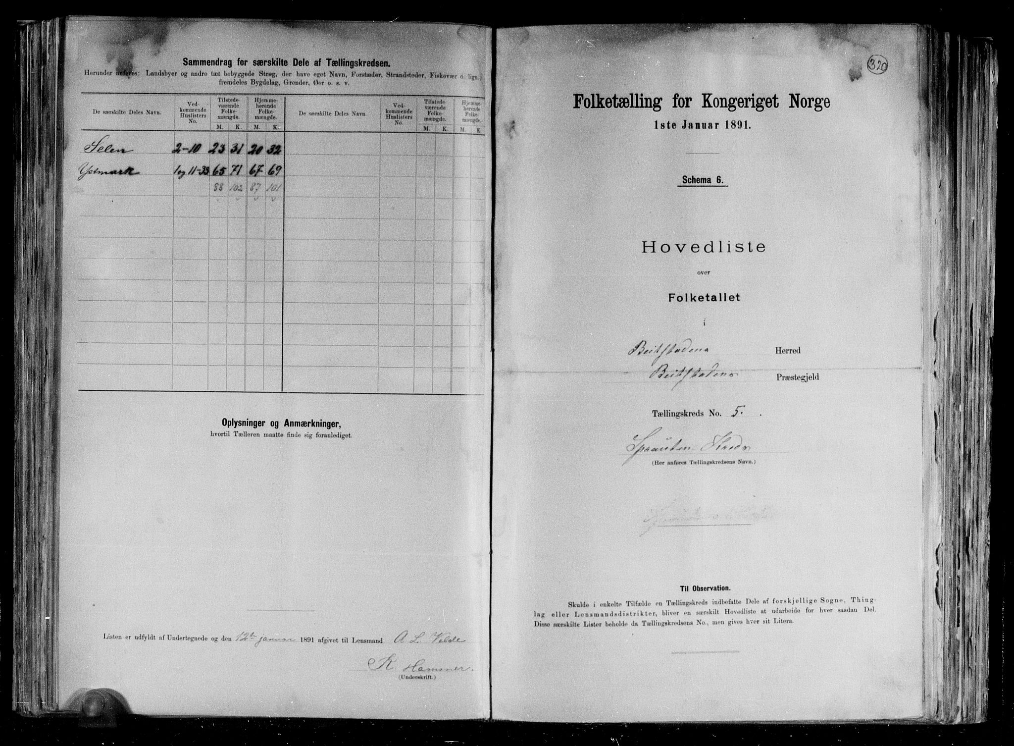 RA, 1891 census for 1727 Beitstad, 1891, p. 17