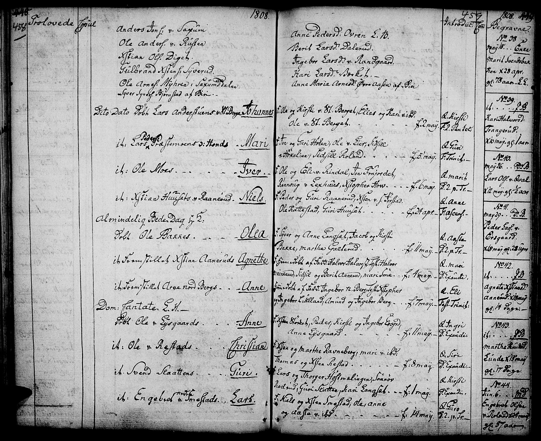 Fåberg prestekontor, AV/SAH-PREST-086/H/Ha/Haa/L0002: Parish register (official) no. 2, 1775-1818, p. 458-459