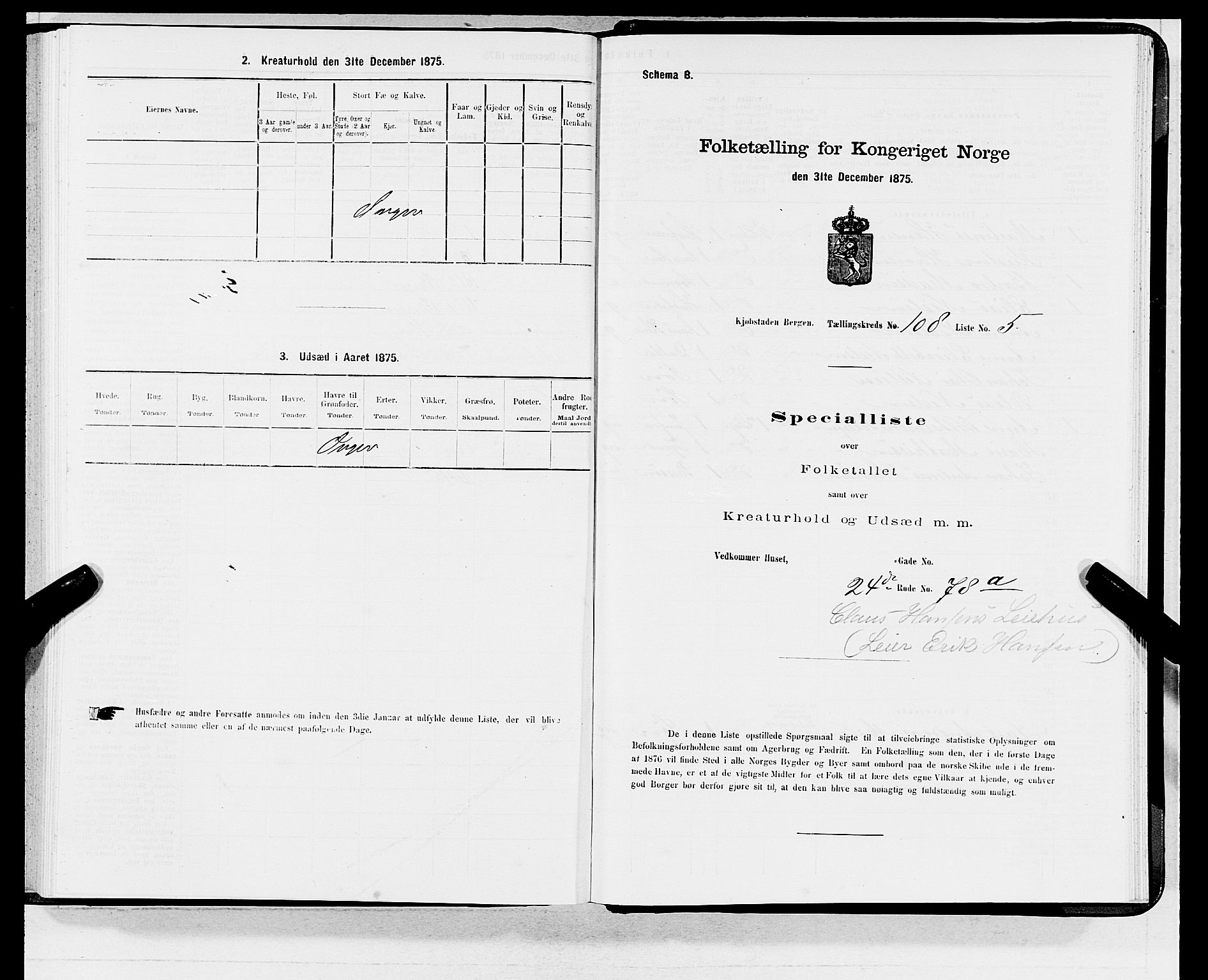 SAB, 1875 census for 1301 Bergen, 1875, p. 5871