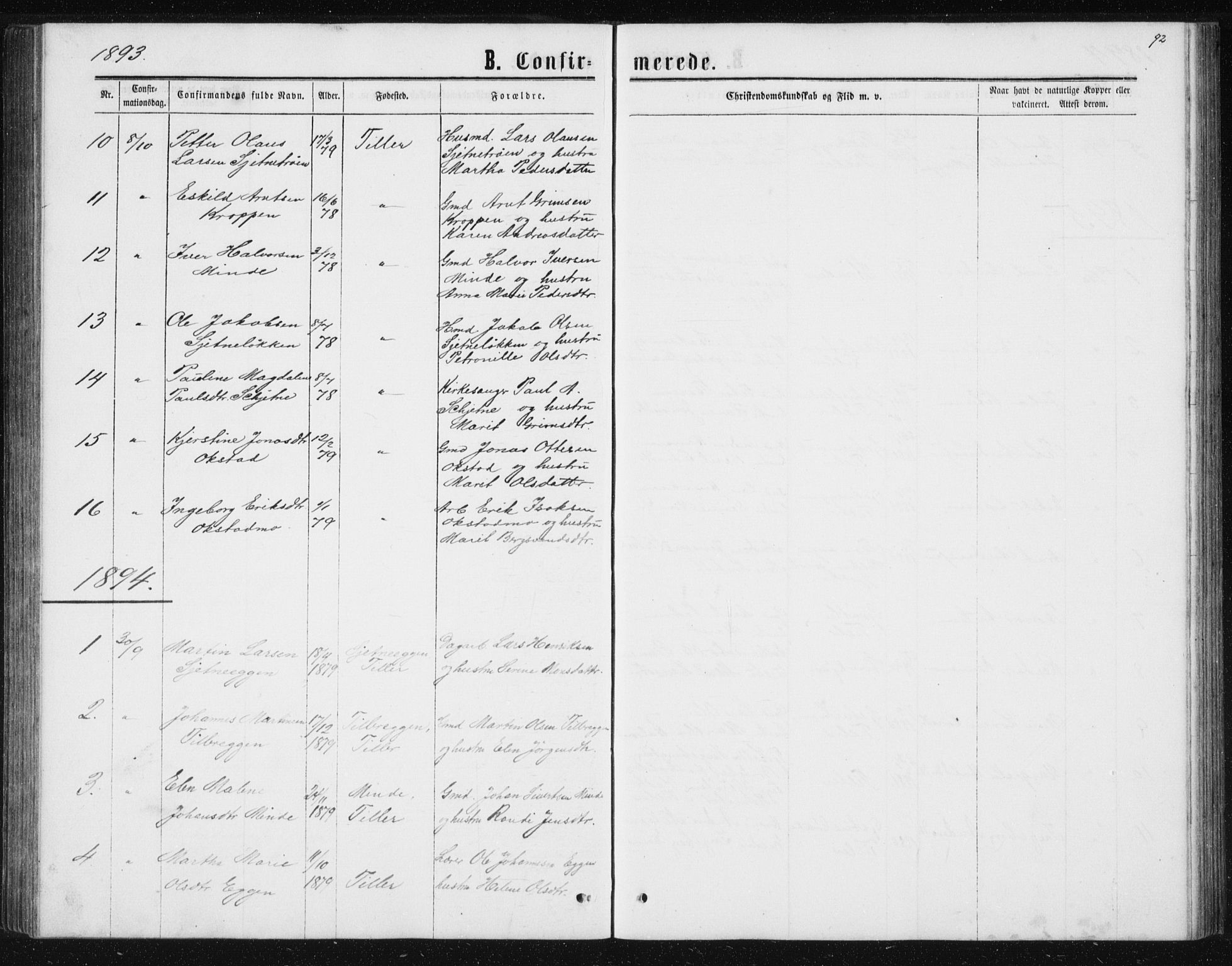 Ministerialprotokoller, klokkerbøker og fødselsregistre - Sør-Trøndelag, SAT/A-1456/621/L0459: Parish register (copy) no. 621C02, 1866-1895, p. 92