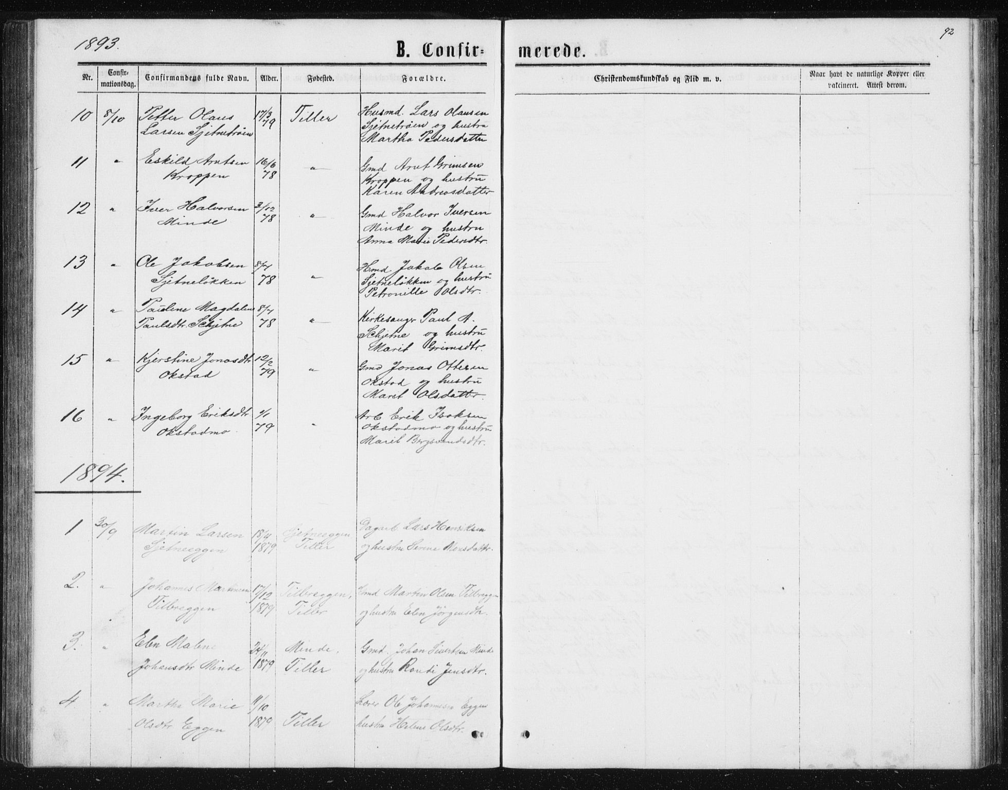 Ministerialprotokoller, klokkerbøker og fødselsregistre - Sør-Trøndelag, AV/SAT-A-1456/621/L0459: Parish register (copy) no. 621C02, 1866-1895, p. 92
