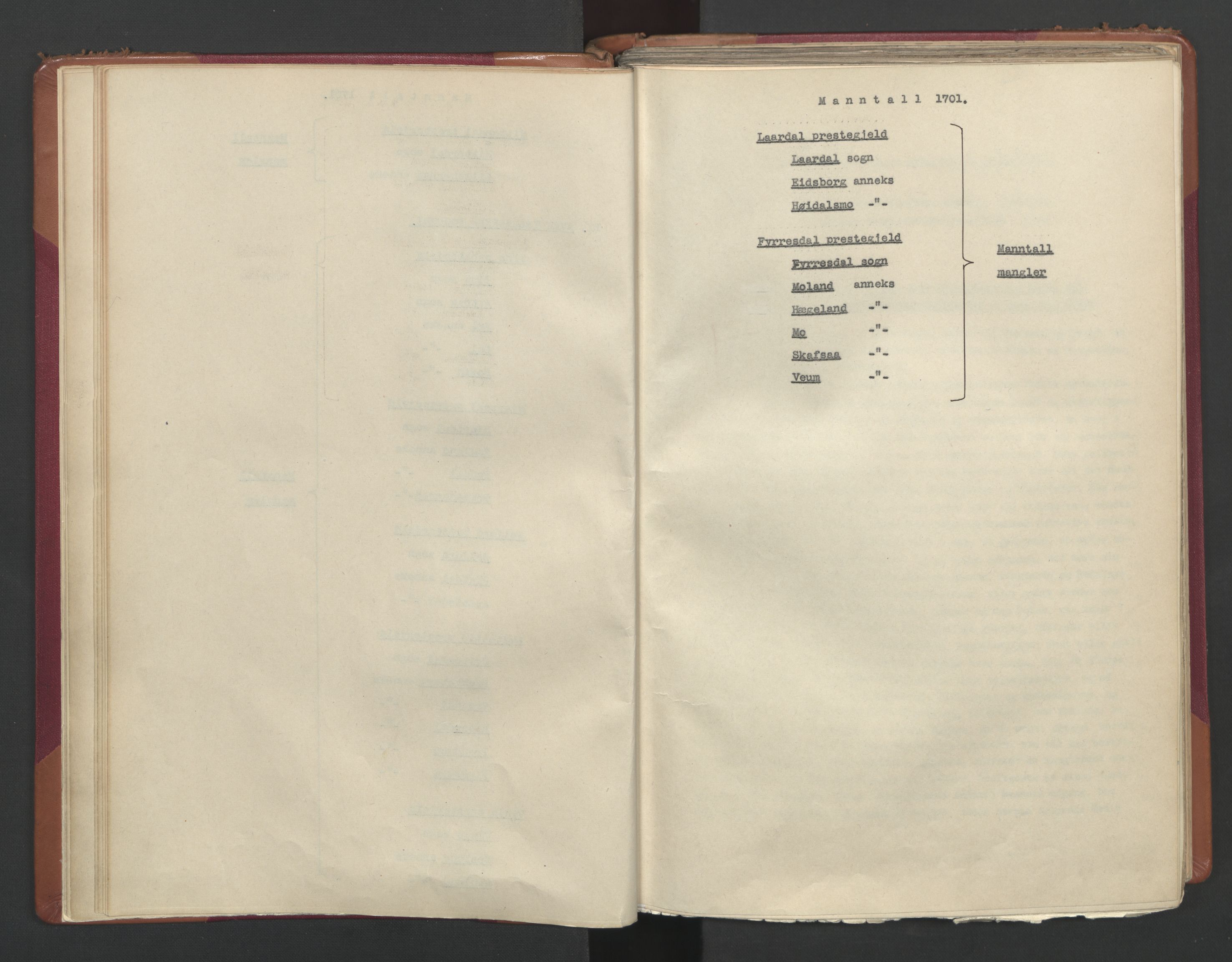 RA, Census (manntall) 1701, no. 2: Solør, Odal og Østerdal fogderi and Larvik grevskap, 1701