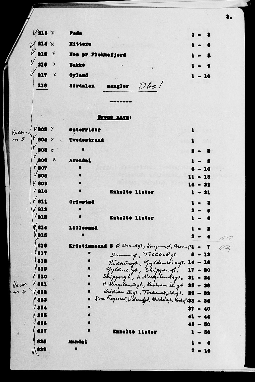 SAK, 1900 census for Arendal, 1900, p. 71