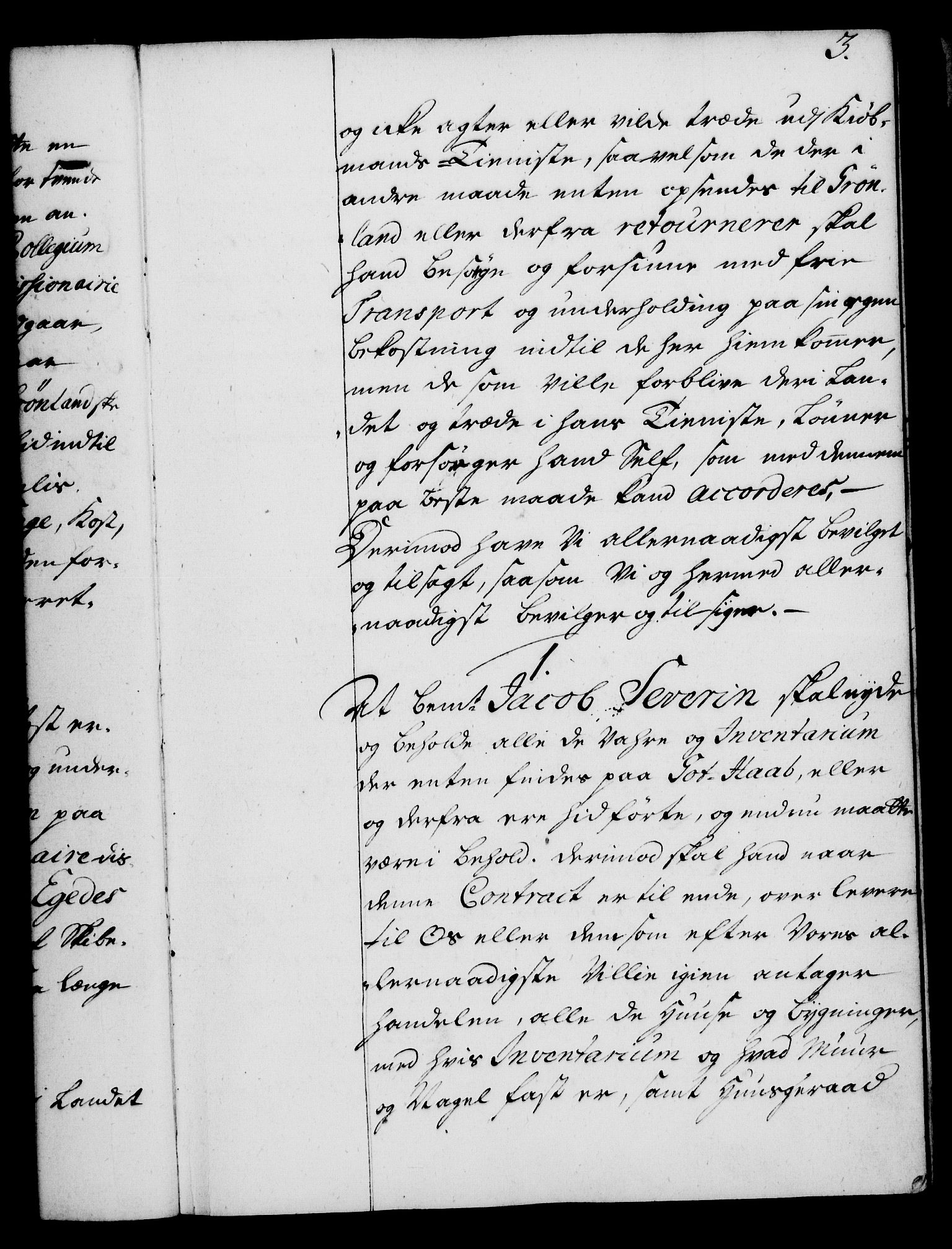 Rentekammeret, Kammerkanselliet, RA/EA-3111/G/Gg/Gga/L0004: Norsk ekspedisjonsprotokoll med register (merket RK 53.4), 1734-1741, p. 3