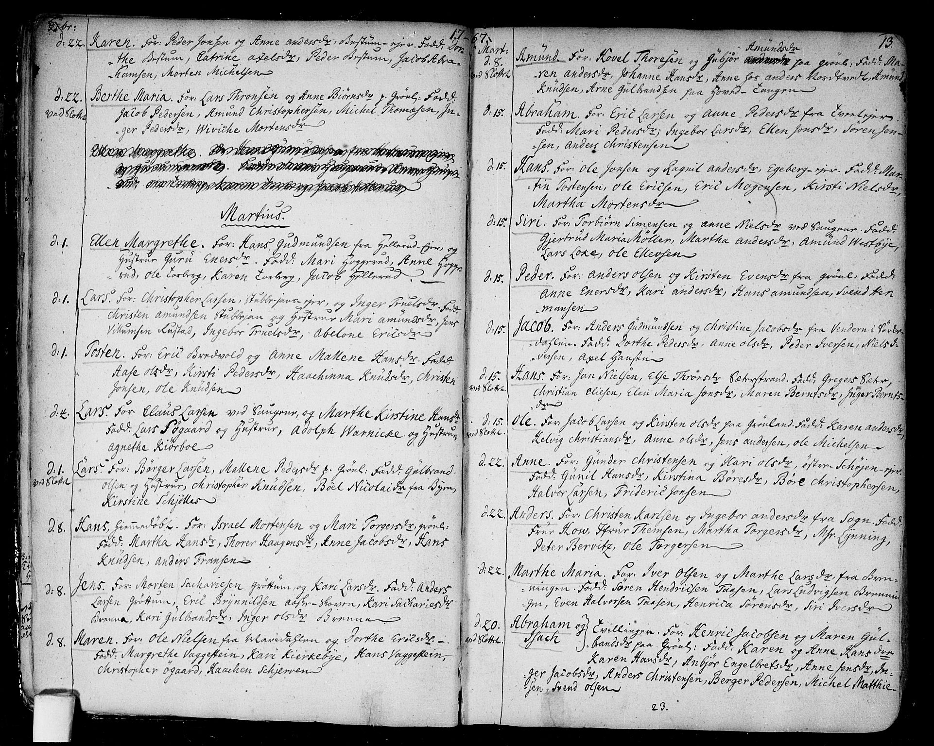 Aker prestekontor kirkebøker, SAO/A-10861/F/L0009: Parish register (official) no. 9, 1765-1785, p. 13