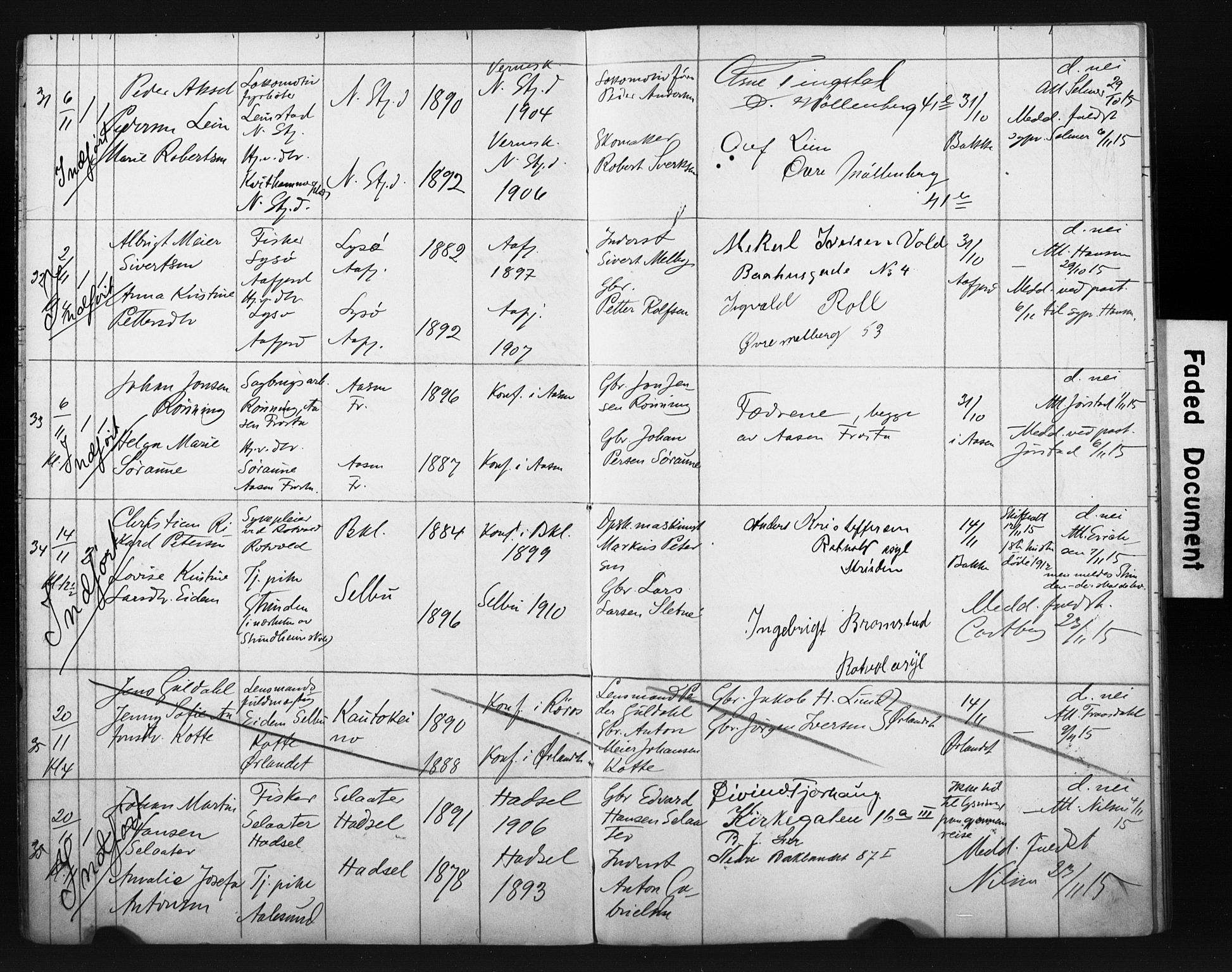 Ministerialprotokoller, klokkerbøker og fødselsregistre - Sør-Trøndelag, AV/SAT-A-1456/604/L0202: Banns register no. 604A22, 1914-1927
