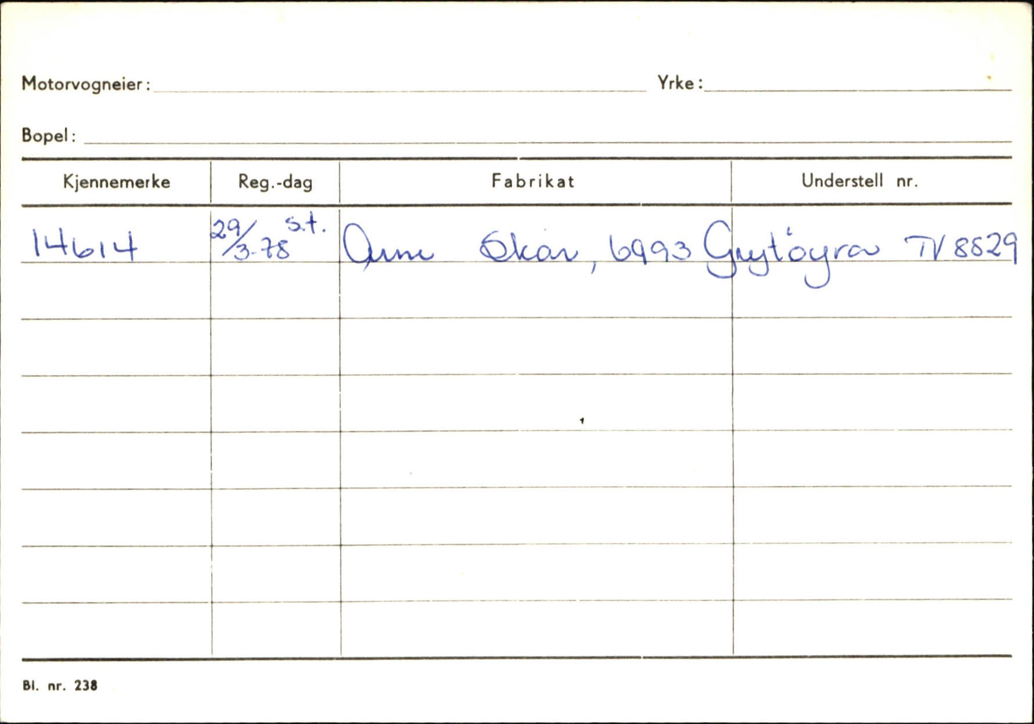 Statens vegvesen, Sogn og Fjordane vegkontor, AV/SAB-A-5301/4/F/L0132: Eigarregister Askvoll A-Å. Balestrand A-Å, 1945-1975, p. 585