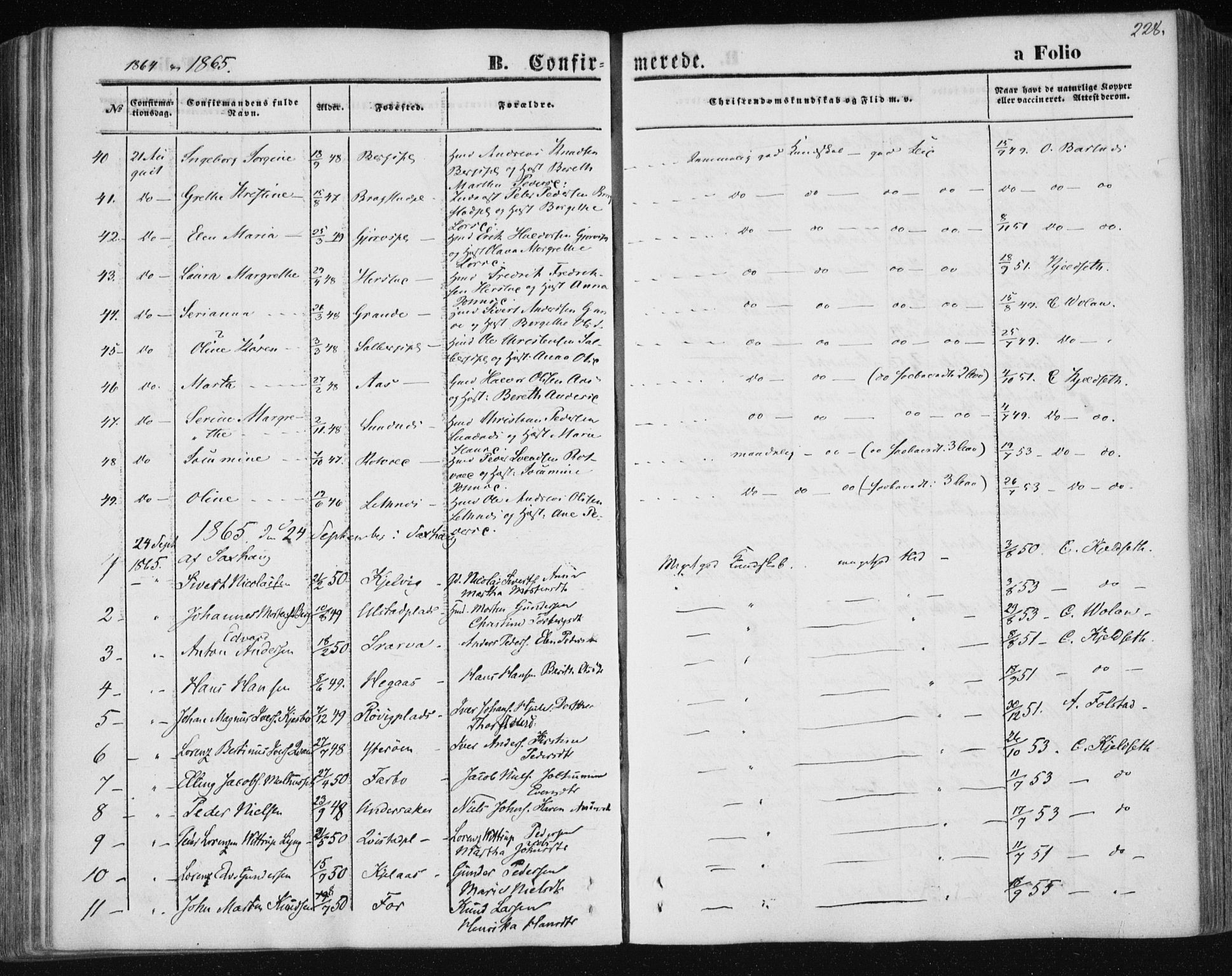 Ministerialprotokoller, klokkerbøker og fødselsregistre - Nord-Trøndelag, SAT/A-1458/730/L0283: Parish register (official) no. 730A08, 1855-1865, p. 228