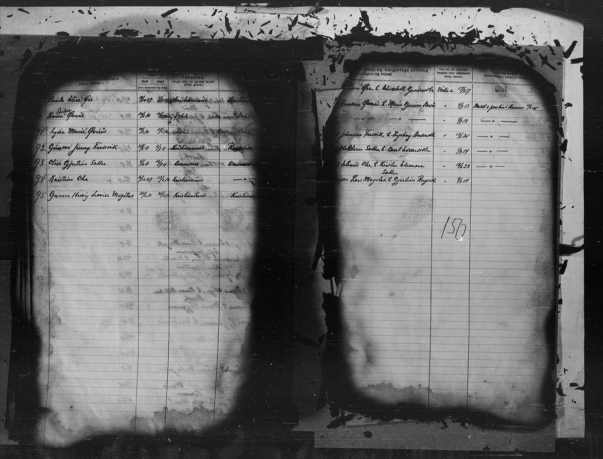 Kristiansund sokneprestkontor, AV/SAT-A-1068/1/I/I1: Parish register (official) no. 7c, 1914-1925, p. 150