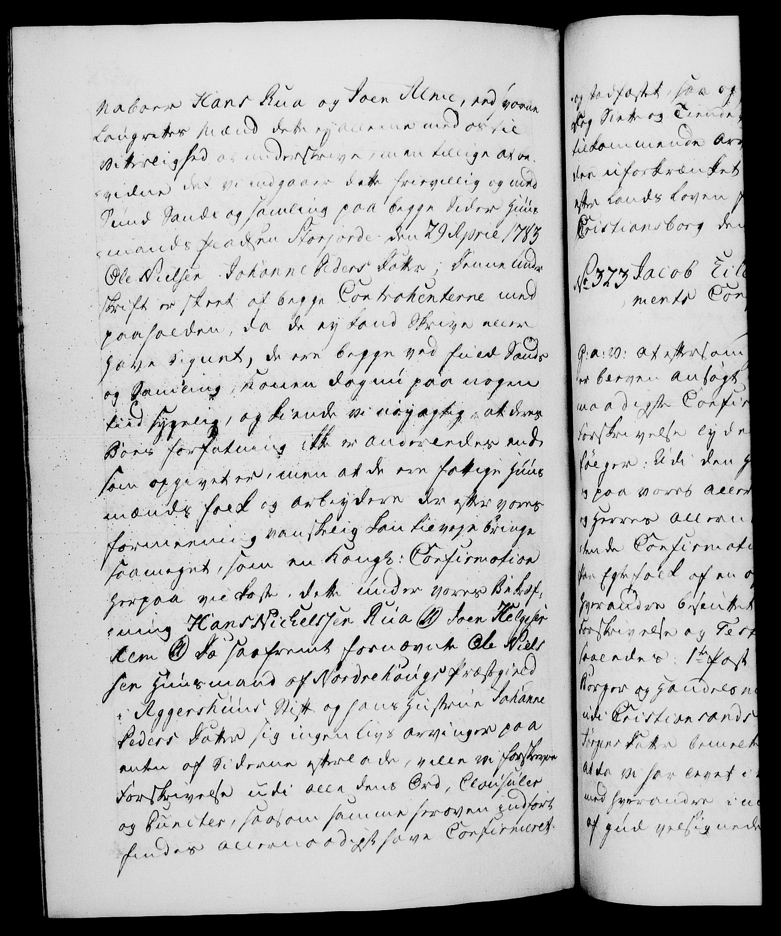 Danske Kanselli 1572-1799, RA/EA-3023/F/Fc/Fca/Fcaa/L0049: Norske registre, 1782-1783, p. 558b