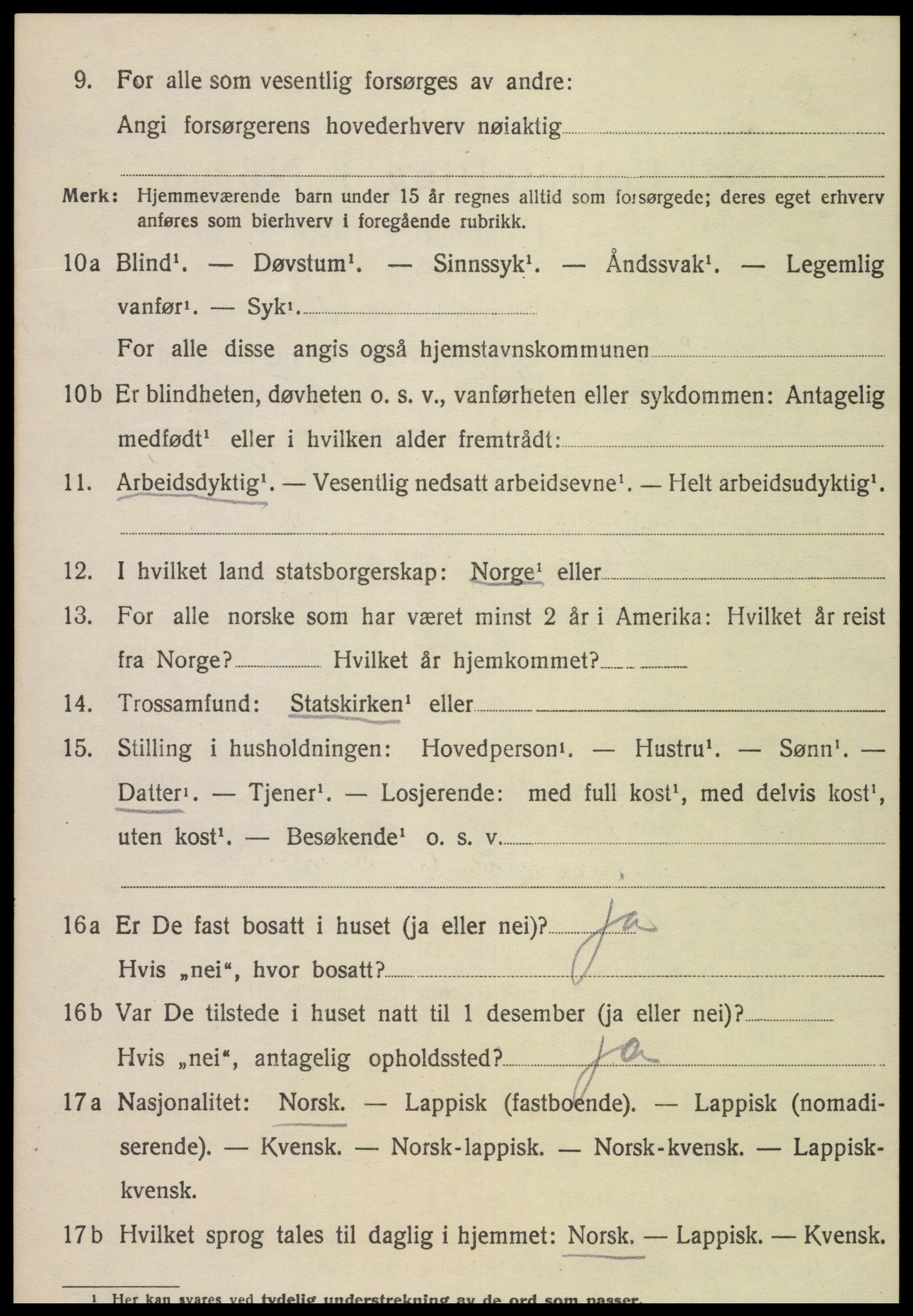 SAT, 1920 census for Malm, 1920, p. 956