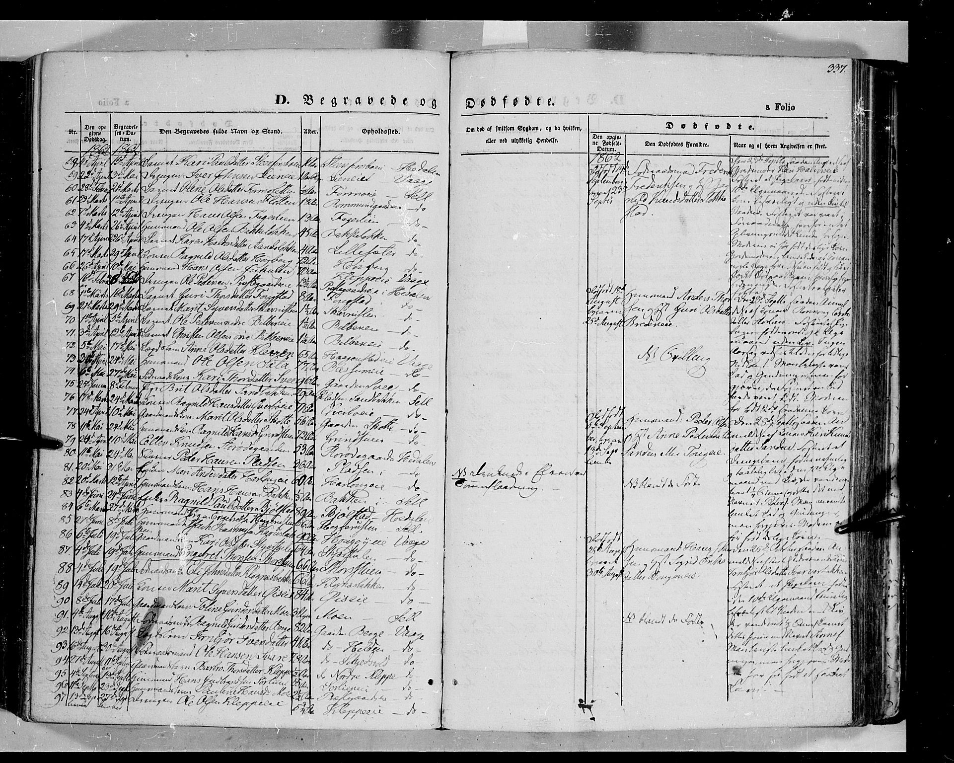 Vågå prestekontor, SAH/PREST-076/H/Ha/Haa/L0006: Parish register (official) no. 6 /1, 1856-1872, p. 337