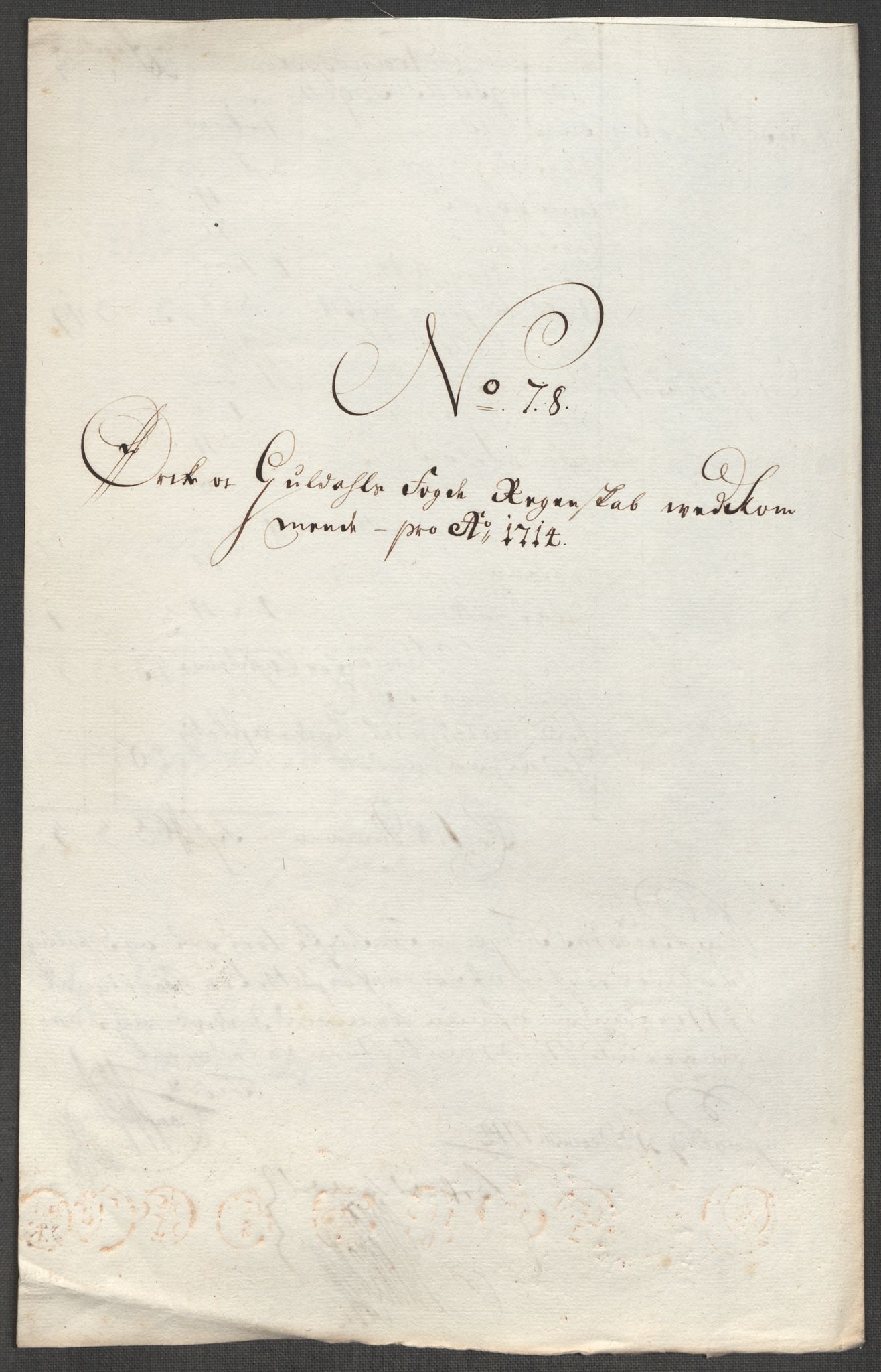 Rentekammeret inntil 1814, Reviderte regnskaper, Fogderegnskap, RA/EA-4092/R60/L3965: Fogderegnskap Orkdal og Gauldal, 1714, p. 480