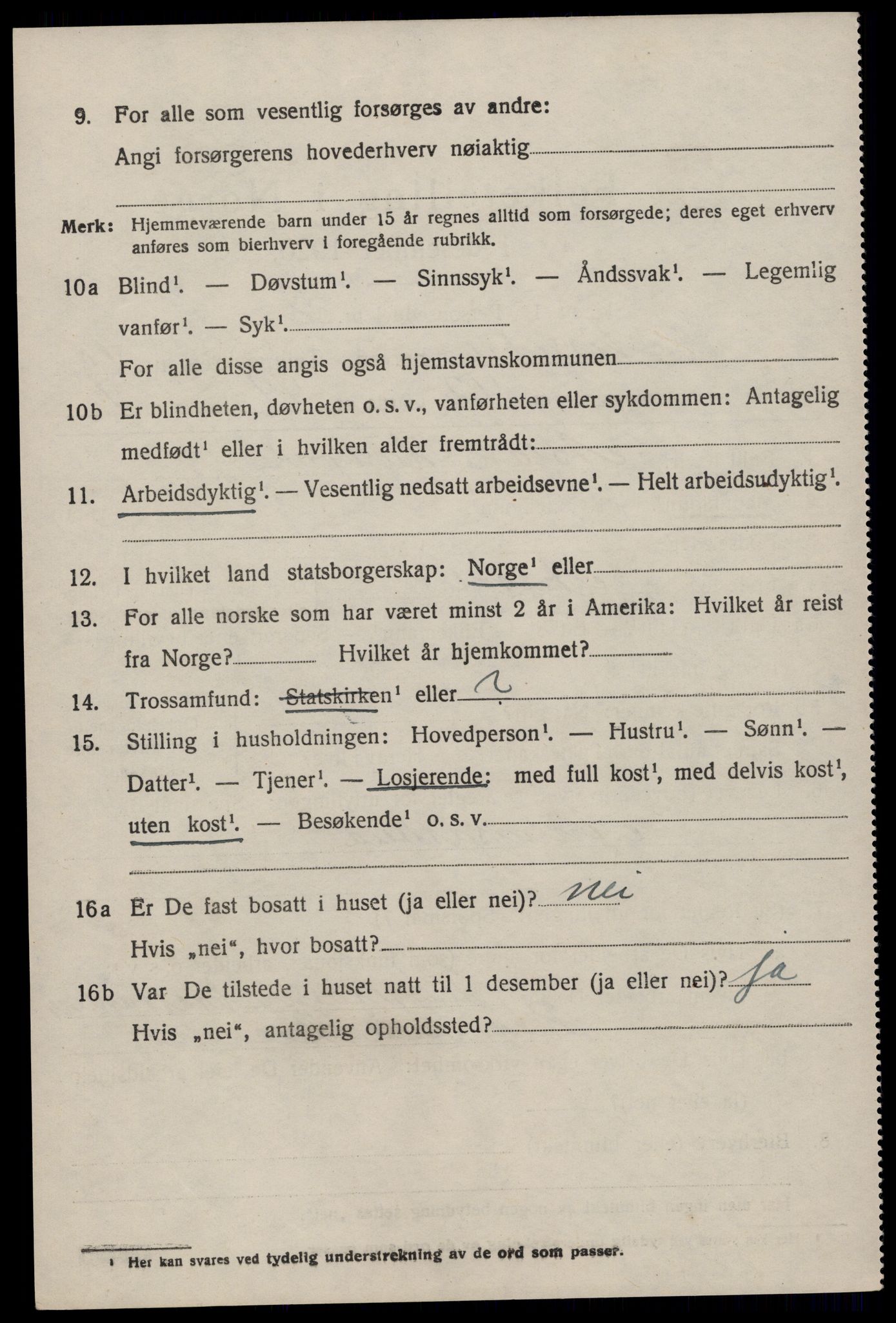 SAKO, 1920 census for Nissedal, 1920, p. 4394