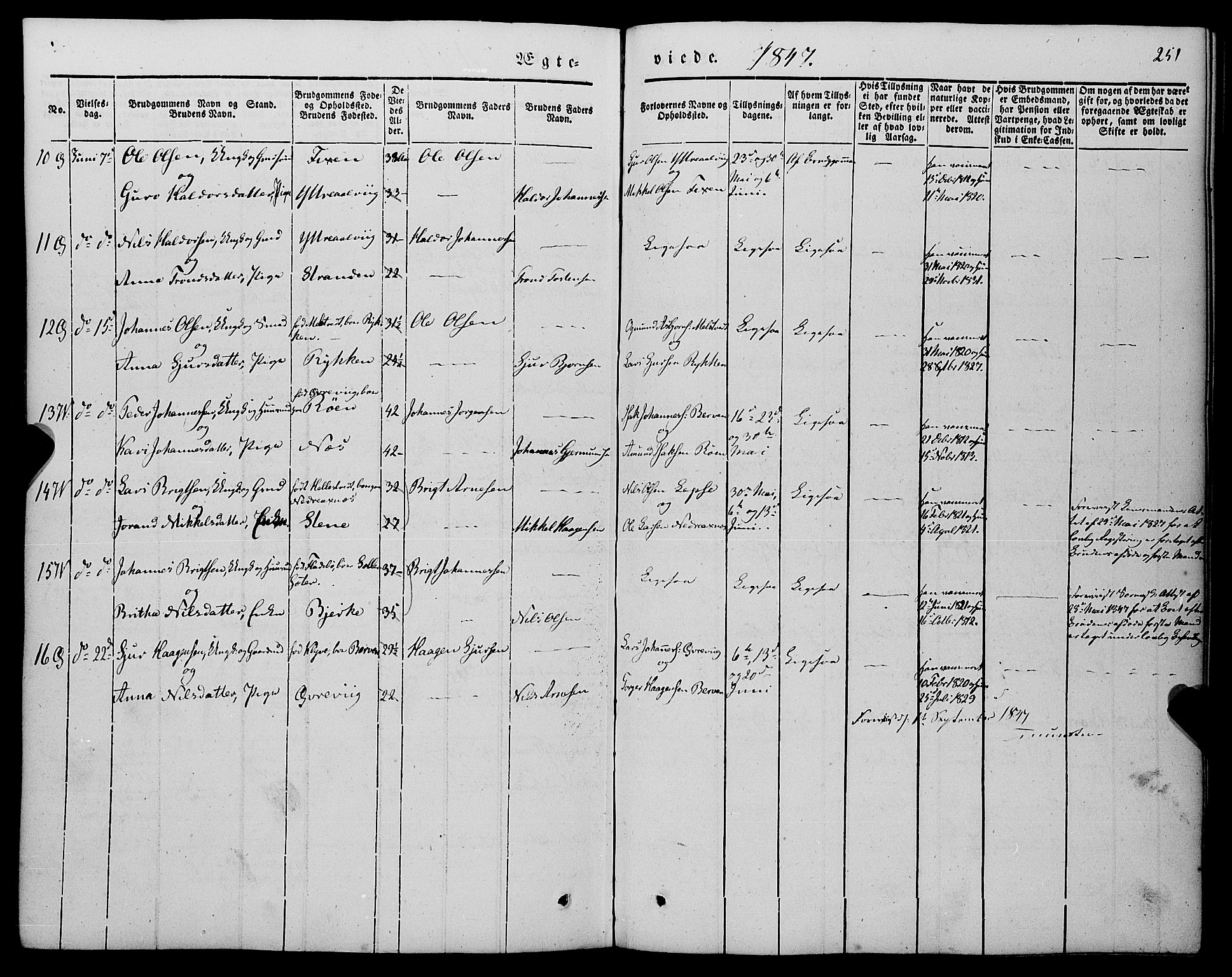 Kvam sokneprestembete, AV/SAB-A-76201/H/Haa: Parish register (official) no. A 8, 1844-1863, p. 251