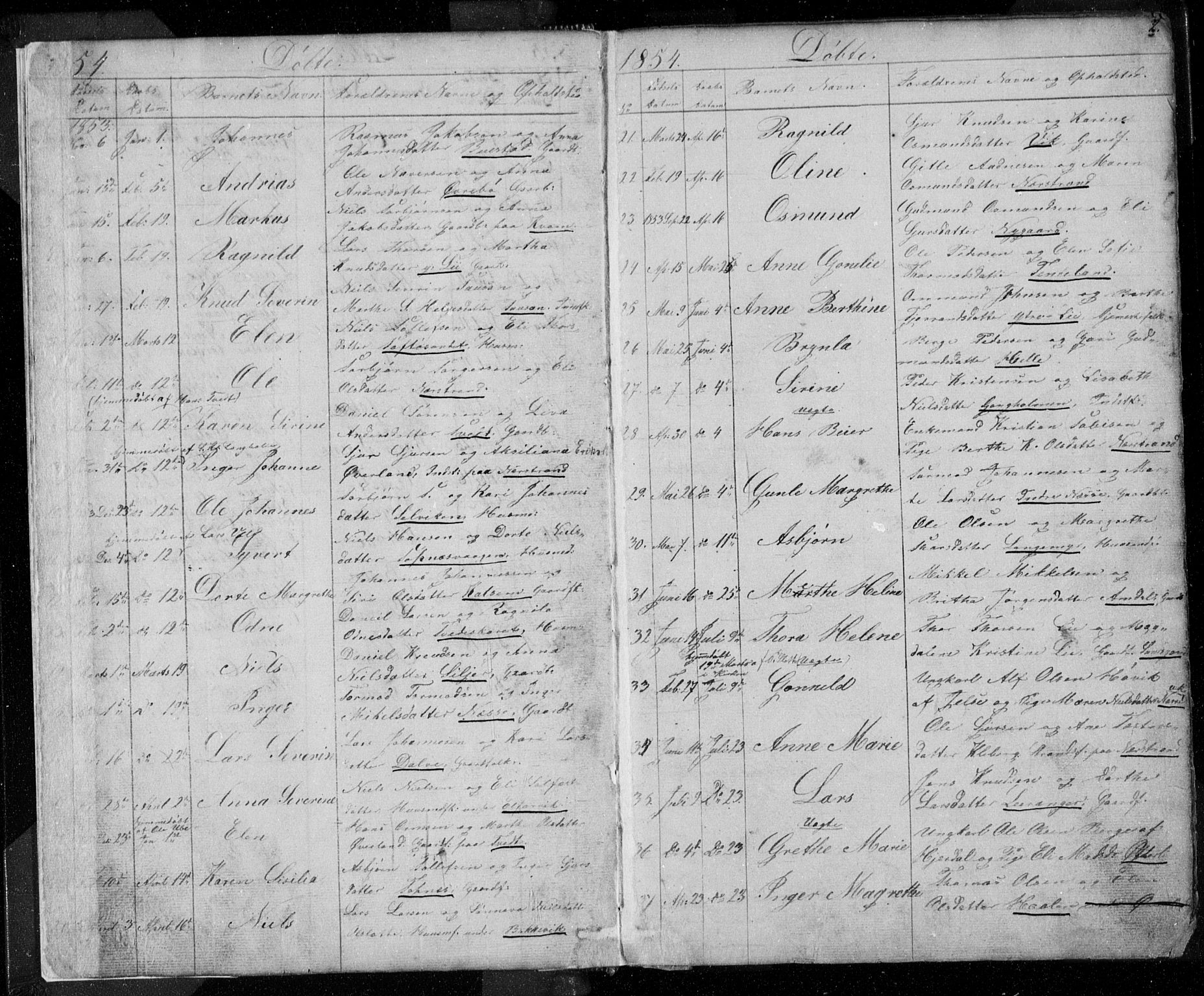 Nedstrand sokneprestkontor, SAST/A-101841/01/V: Parish register (copy) no. B 3, 1848-1933, p. 7