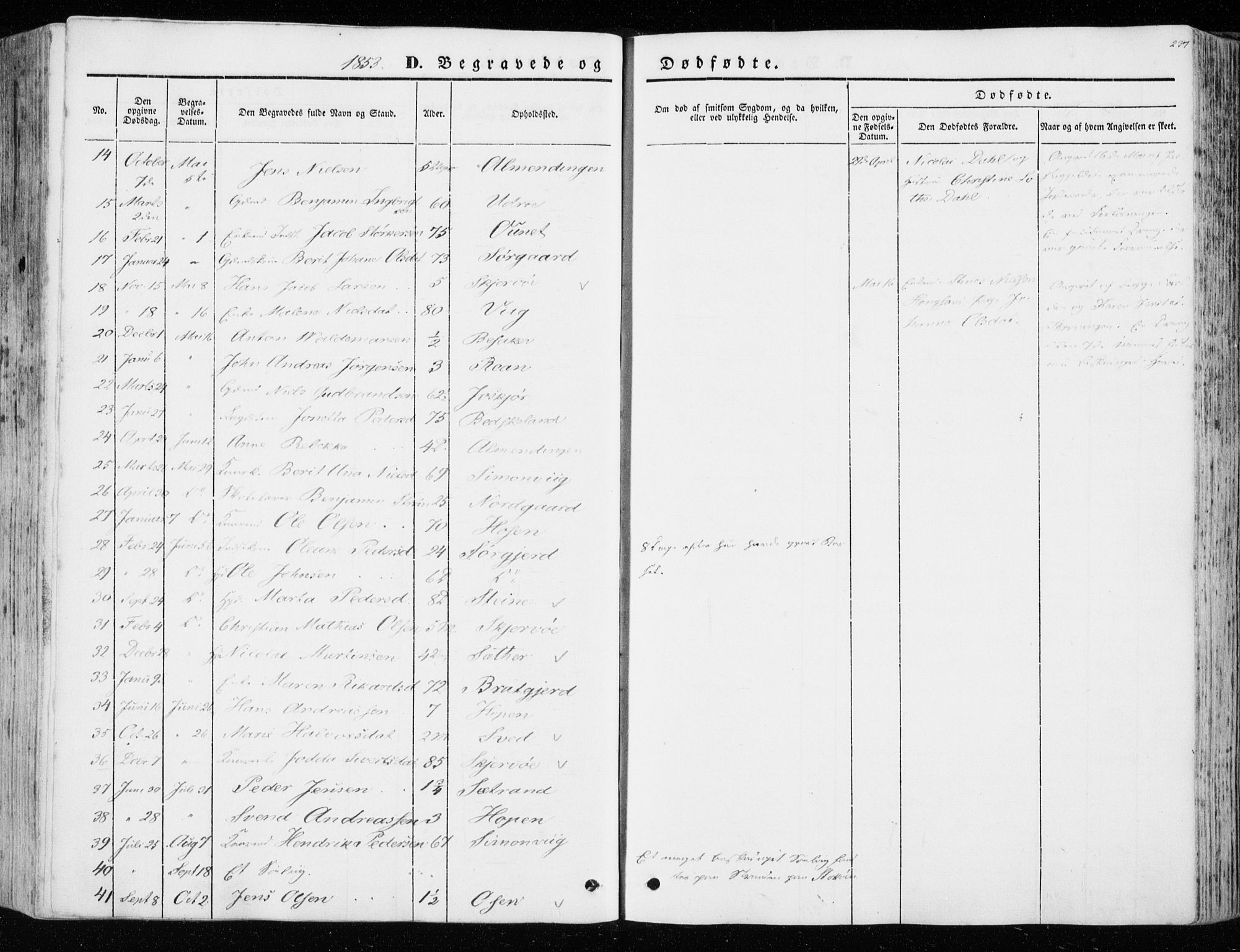 Ministerialprotokoller, klokkerbøker og fødselsregistre - Sør-Trøndelag, SAT/A-1456/657/L0704: Parish register (official) no. 657A05, 1846-1857, p. 237
