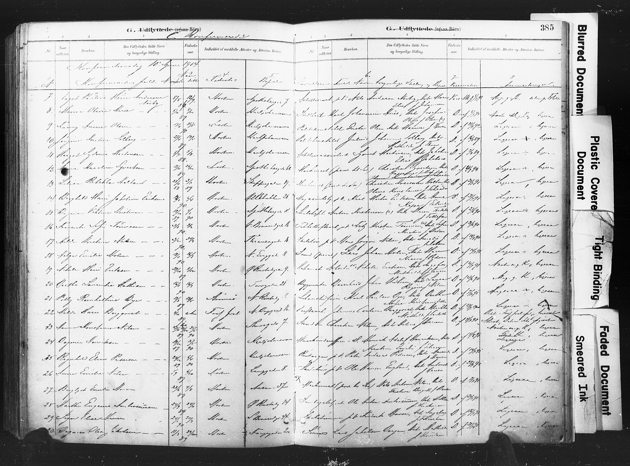 Horten kirkebøker, AV/SAKO-A-348/F/Fa/L0005: Parish register (official) no. 5, 1896-1904, p. 385