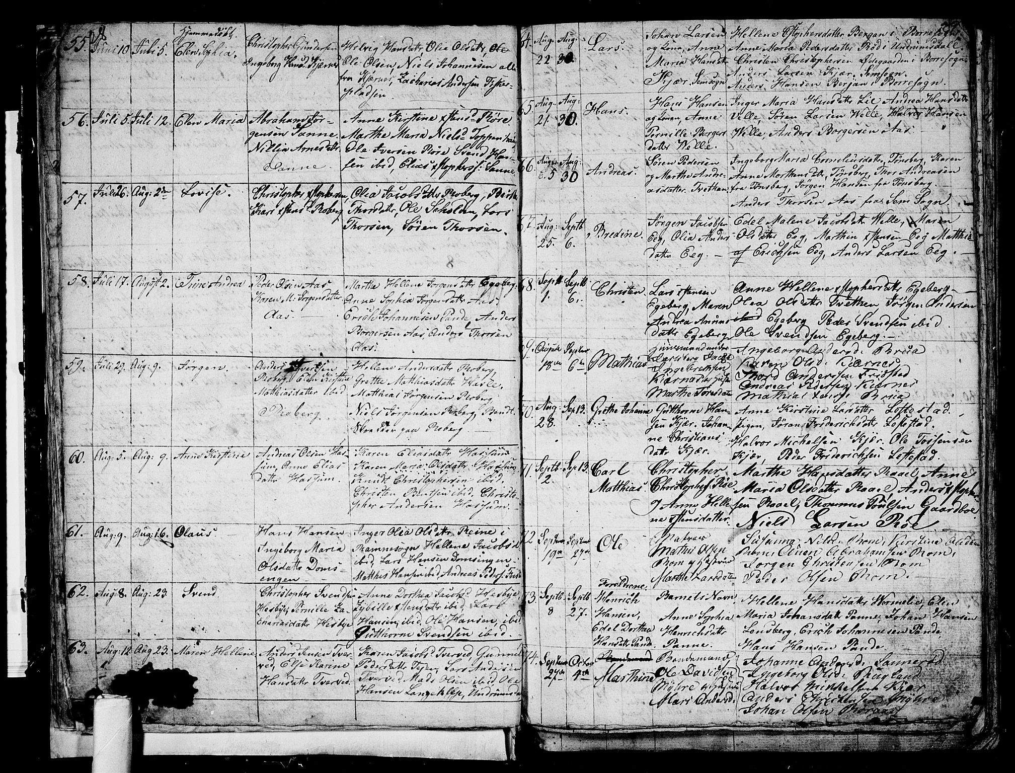 Sem kirkebøker, AV/SAKO-A-5/G/Ga/L0002: Parish register (copy) no. I 2, 1826-1844, p. 28-29