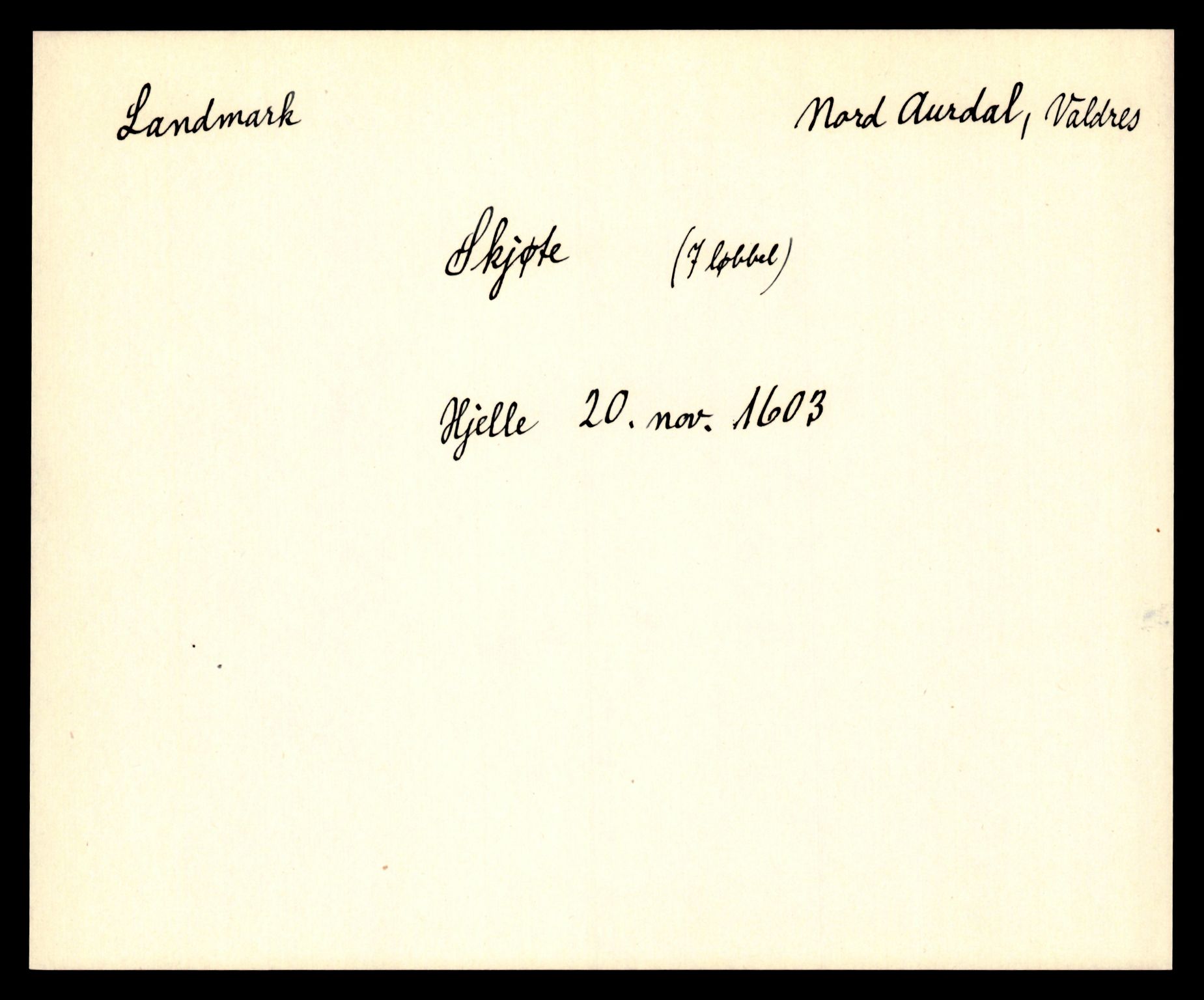 Riksarkivets diplomsamling, AV/RA-EA-5965/F35/F35e/L0011: Registreringssedler Oppland 3, 1400-1700, p. 543