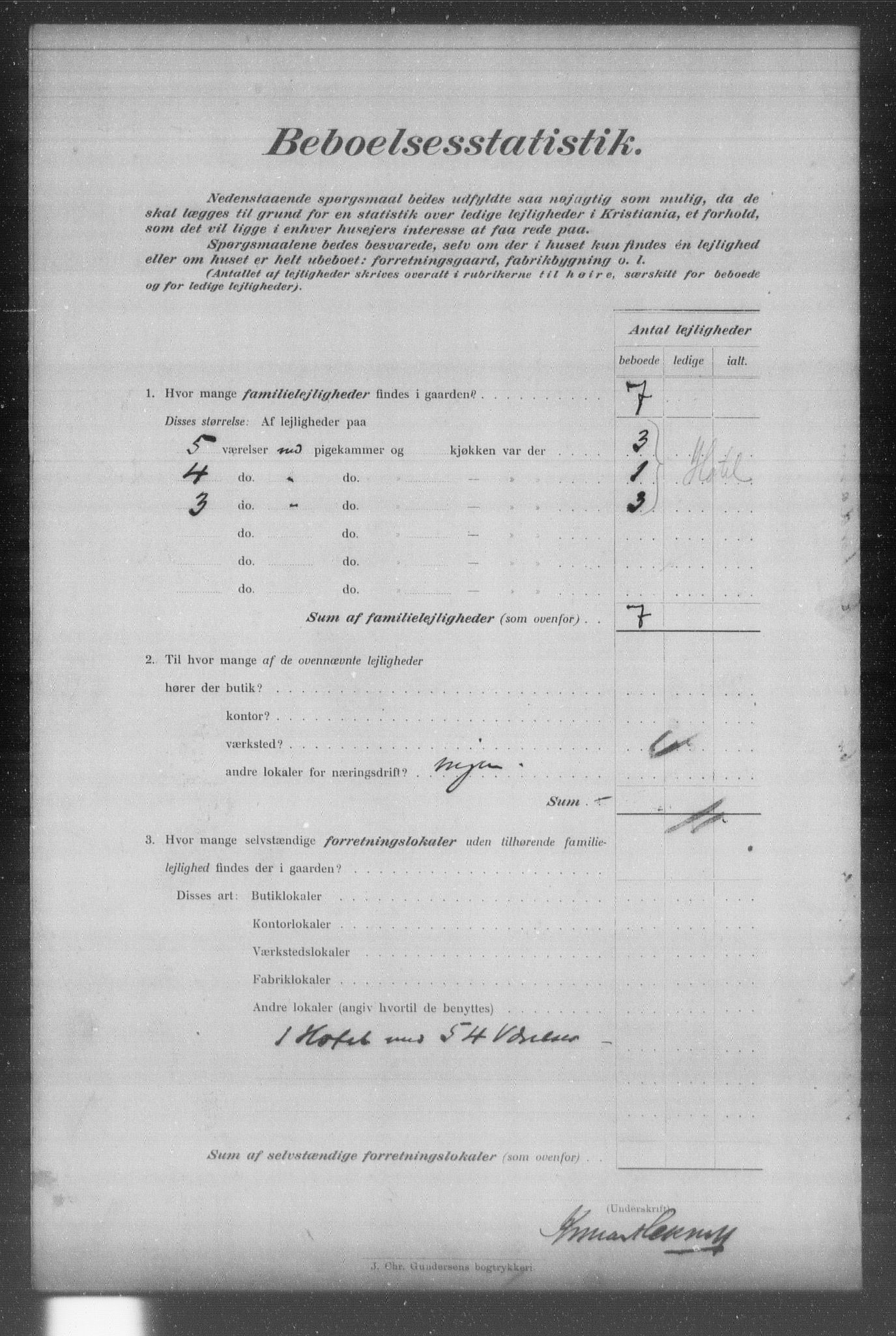 OBA, Municipal Census 1903 for Kristiania, 1903, p. 23104