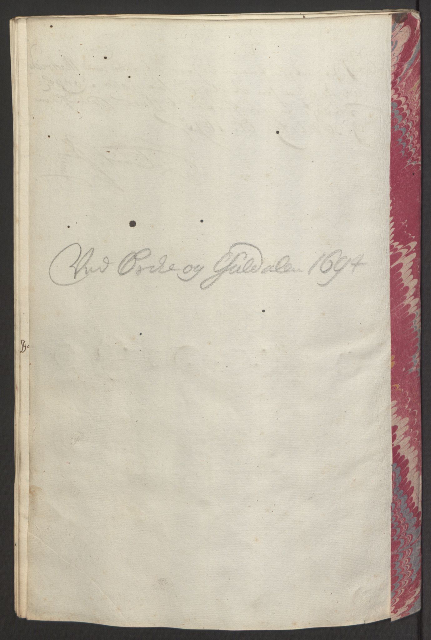 Rentekammeret inntil 1814, Reviderte regnskaper, Fogderegnskap, RA/EA-4092/R60/L3944: Fogderegnskap Orkdal og Gauldal, 1694, p. 343