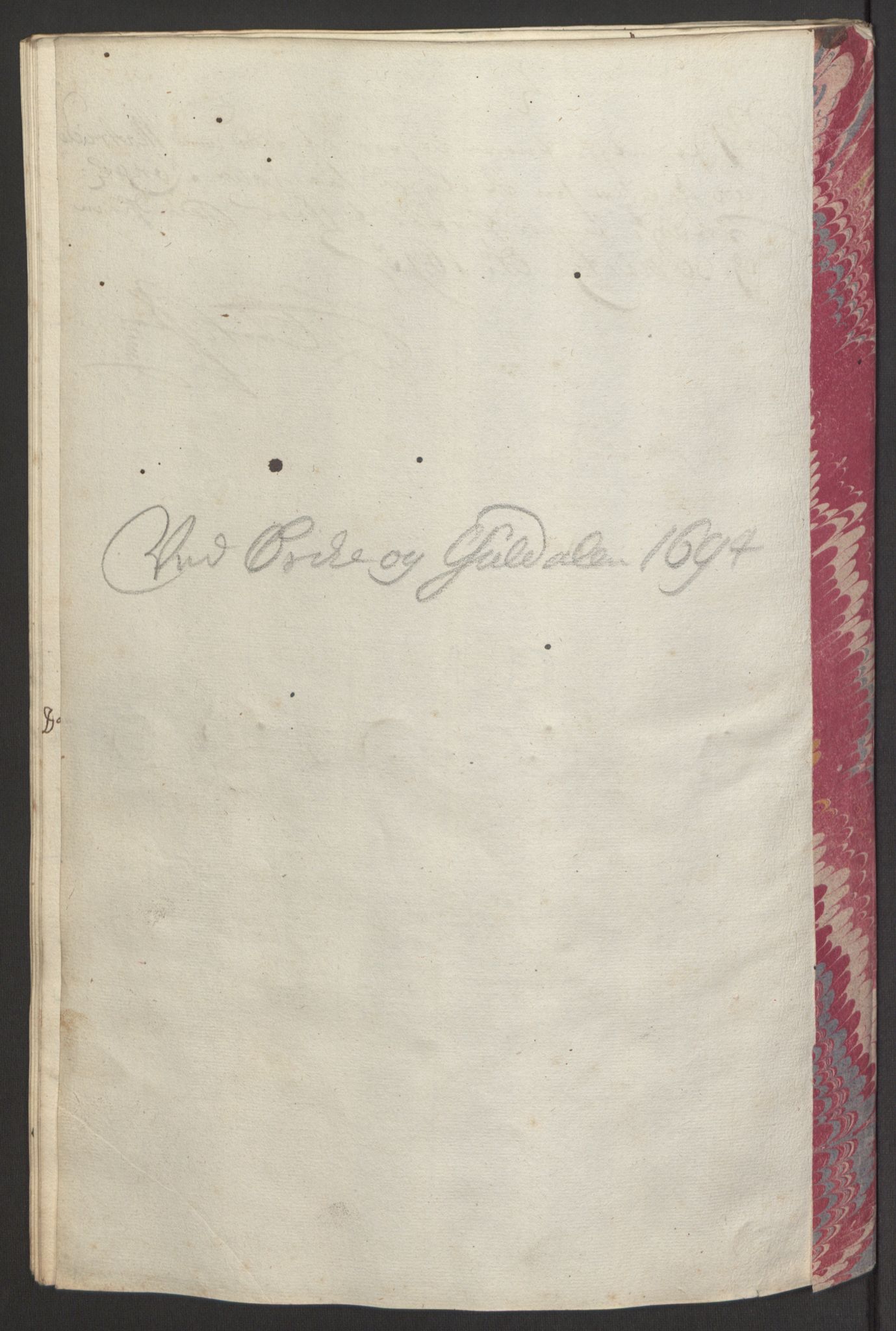 Rentekammeret inntil 1814, Reviderte regnskaper, Fogderegnskap, AV/RA-EA-4092/R60/L3944: Fogderegnskap Orkdal og Gauldal, 1694, p. 343