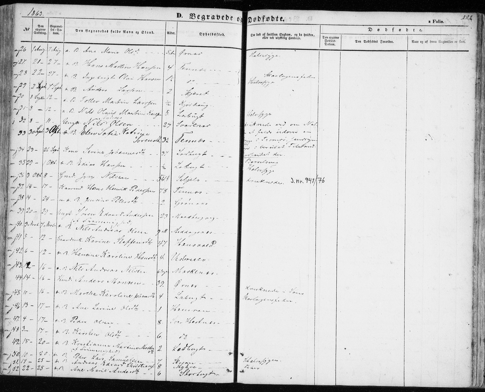 Balsfjord sokneprestembete, SATØ/S-1303/G/Ga/L0003kirke: Parish register (official) no. 3, 1856-1870, p. 222