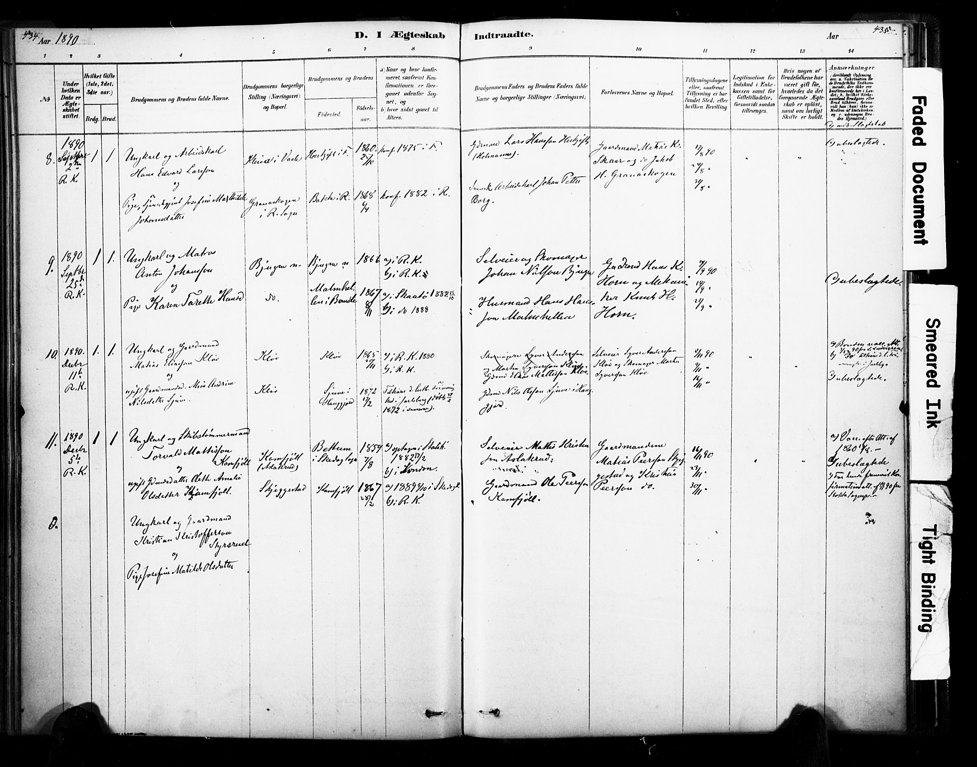 Ramnes kirkebøker, SAKO/A-314/F/Fa/L0007: Parish register (official) no. I 7, 1878-1895, p. 434-435